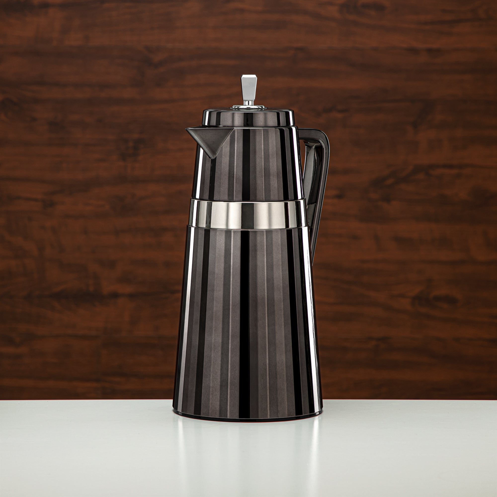 المرجان طقم ترامس قطعتان أسود وفضي - C77-BC