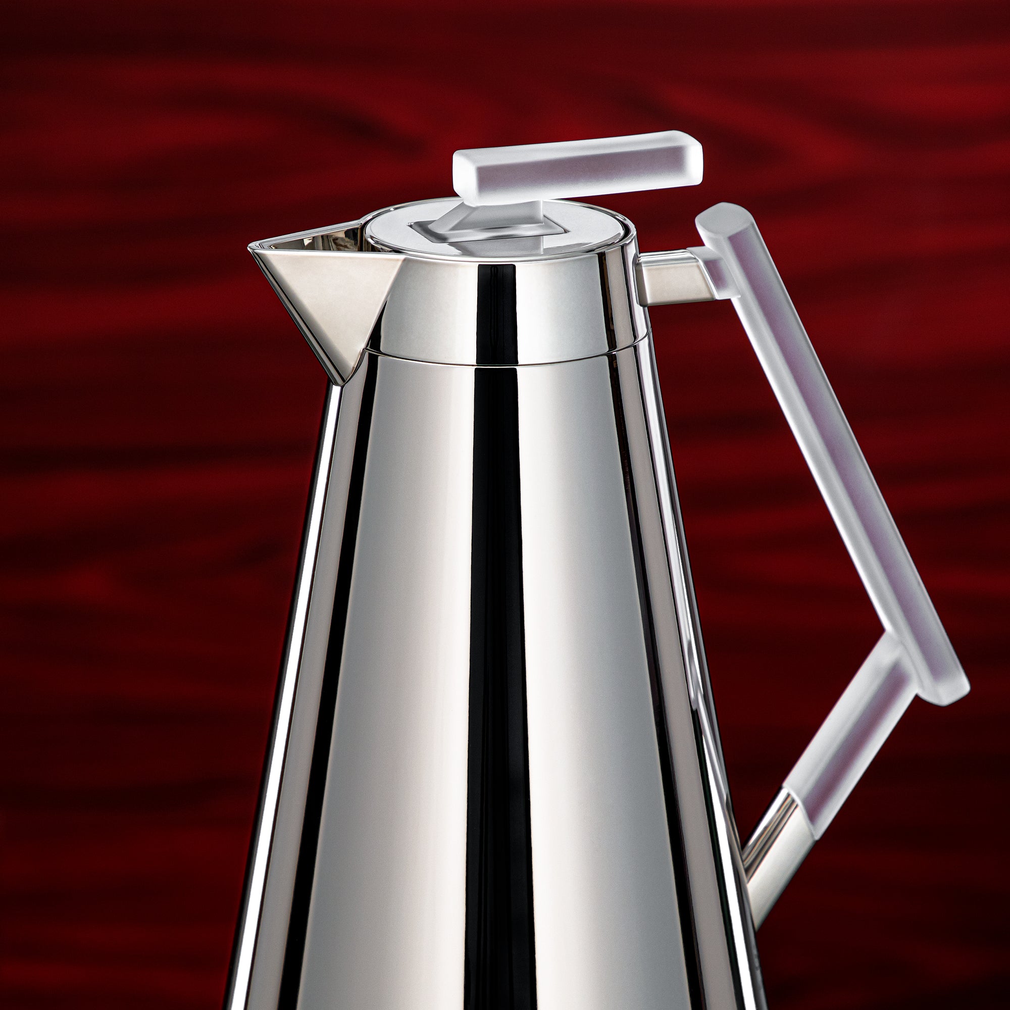 Almarjan Vacuum Flask Set 0.7L & 1L Silver & Frost