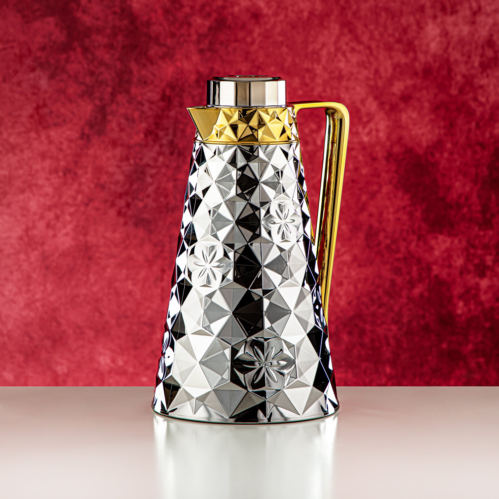 Almarjan 2 Pieces Vacuum Flask Set Silver & Gold - FG204AB-100 NI/G