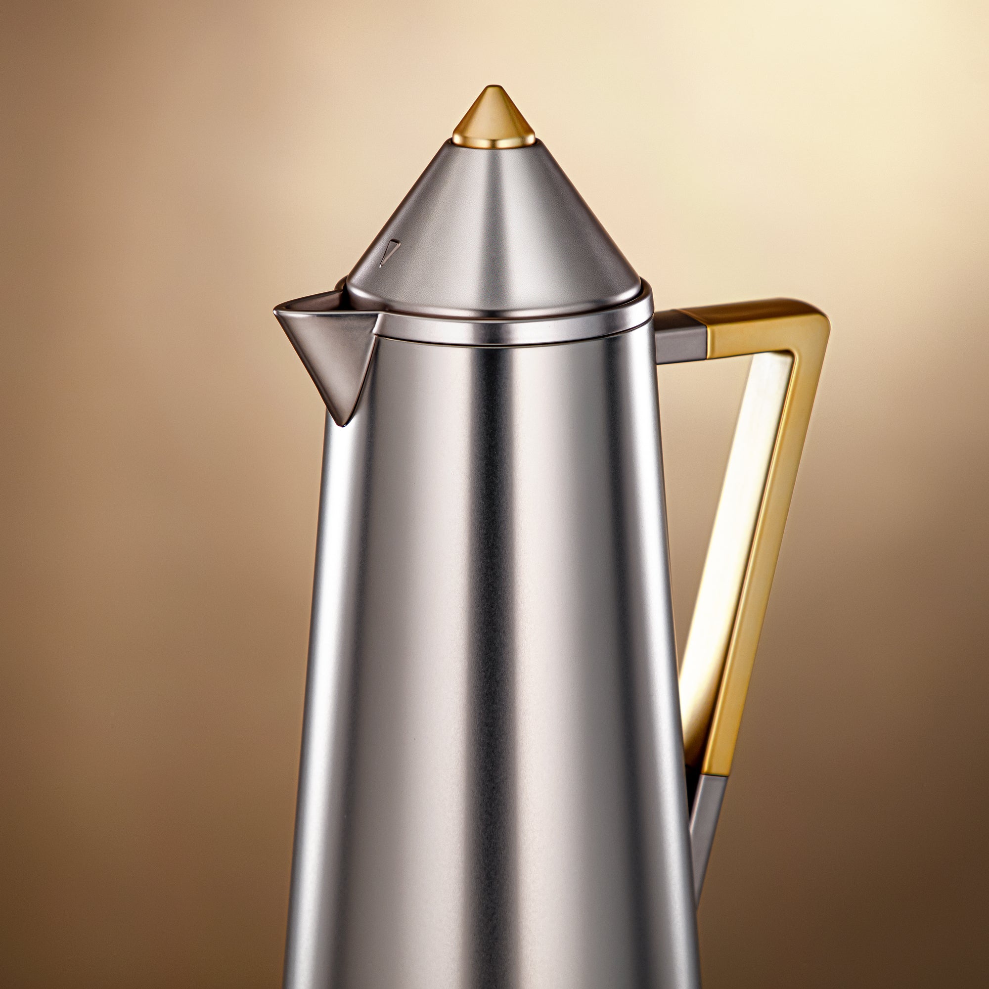 Almarjan Vacuum flask 0.7L + 1.0L Matt nickle & matt gold (FG818-070/100 MNI/MG)