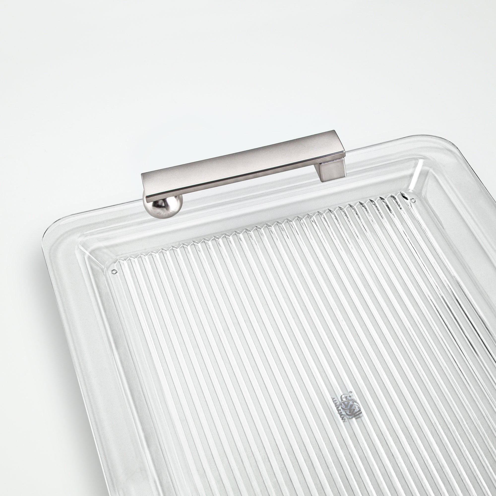 صينية تقديم المرجان 50 سم نيكل غير لامع