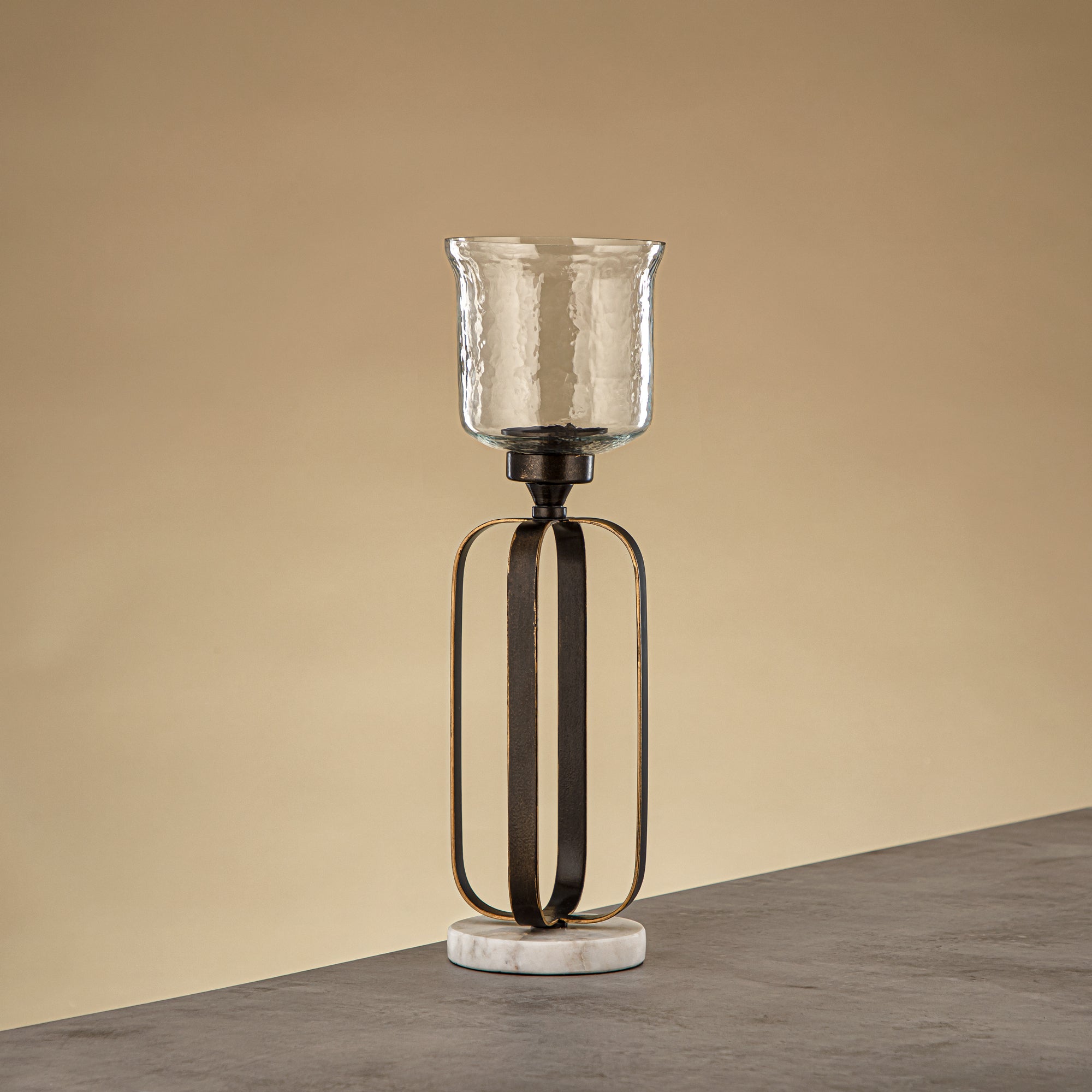 حامل شموع المرجان 37 سم برونزي داكن