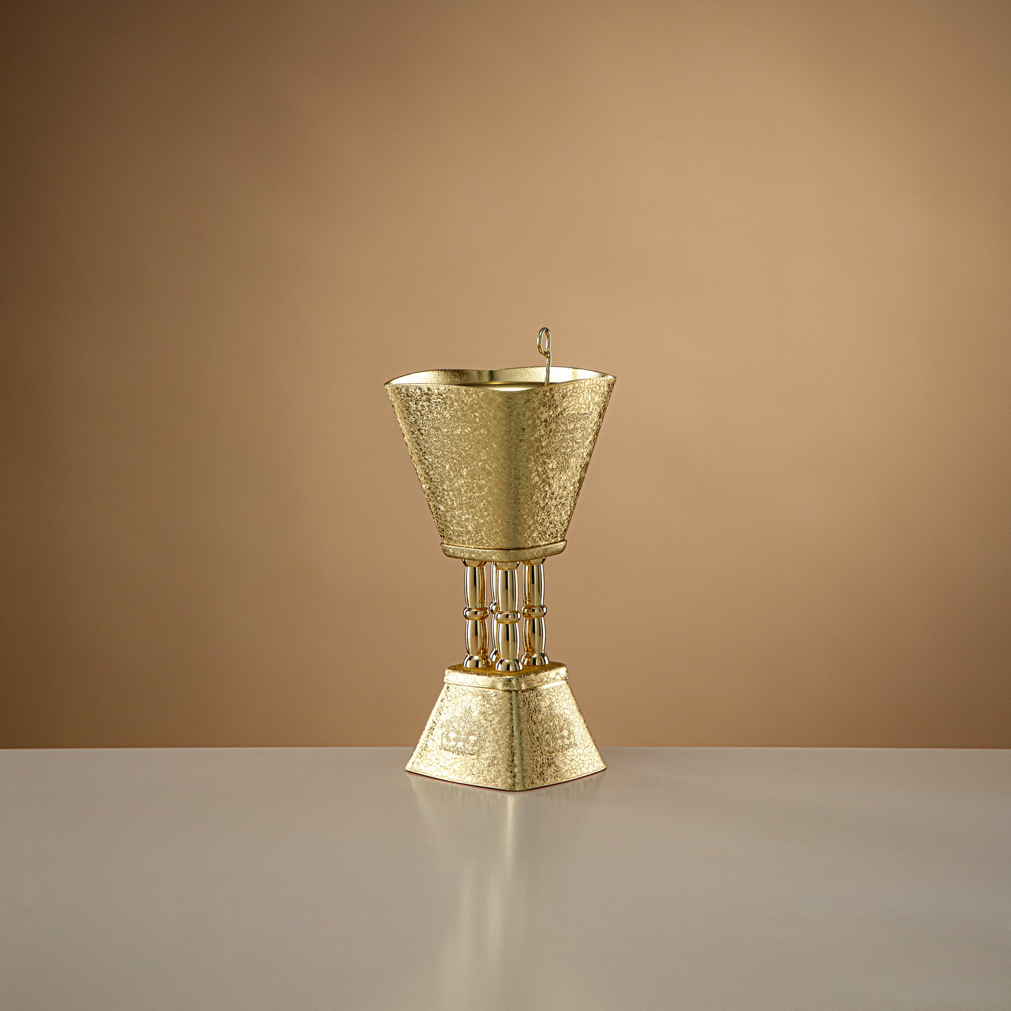 مبخرة المرجان من النحاس بتأثير التشقق، 18 سم