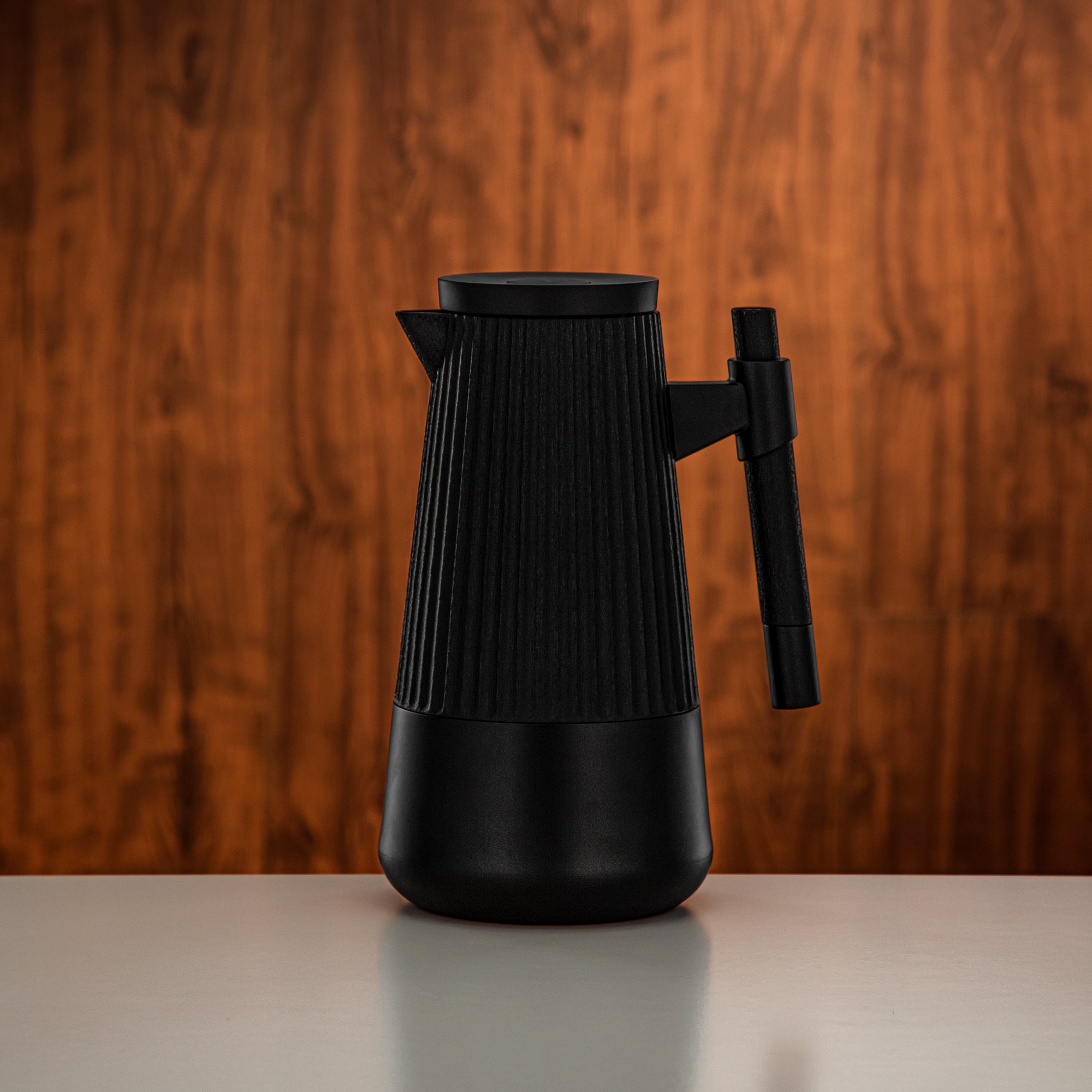 Almarjan Vacuum Flask Set 1L + 1L Matt Black