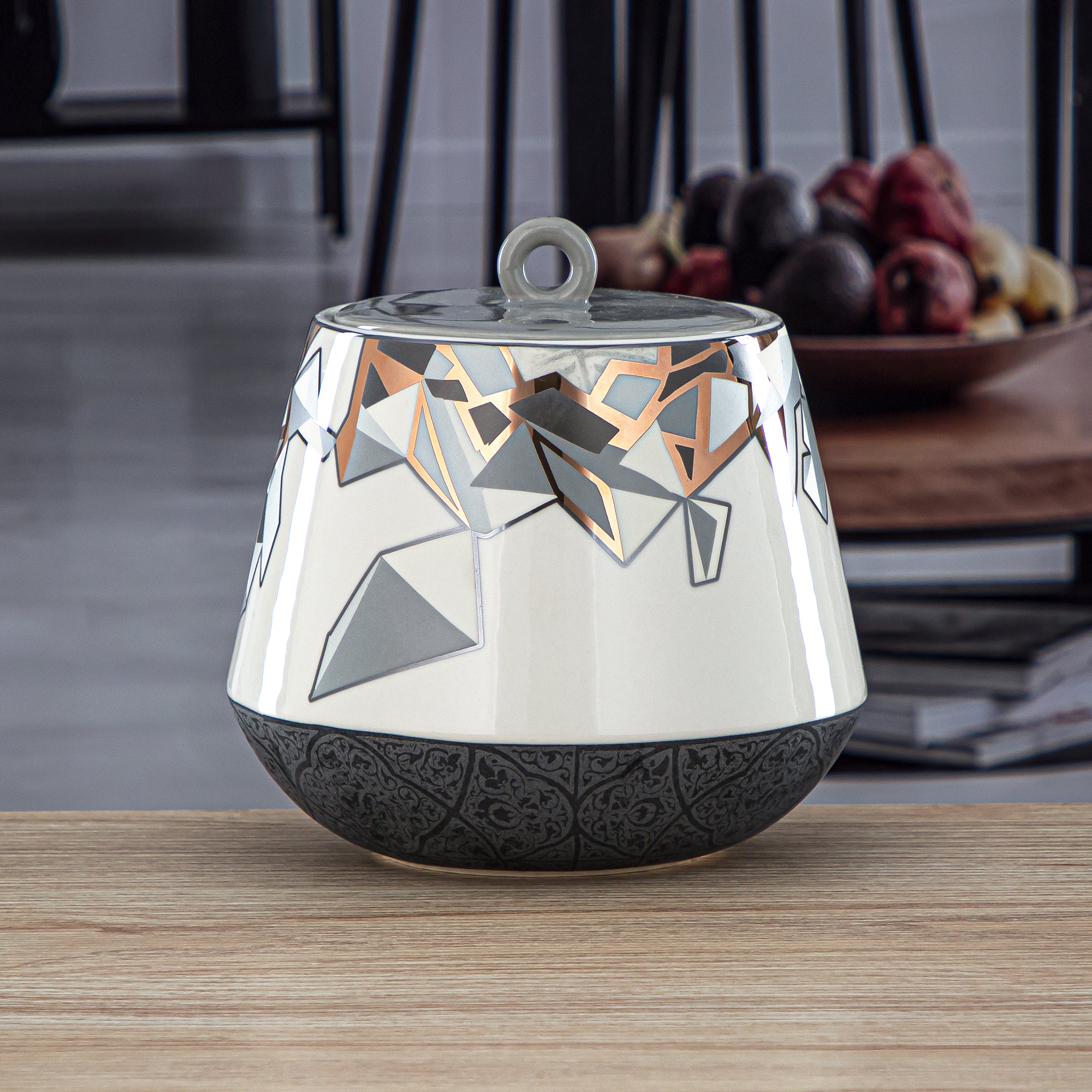 برطمان كوكيز بورسلين من المرجان 1800 مل - 1235