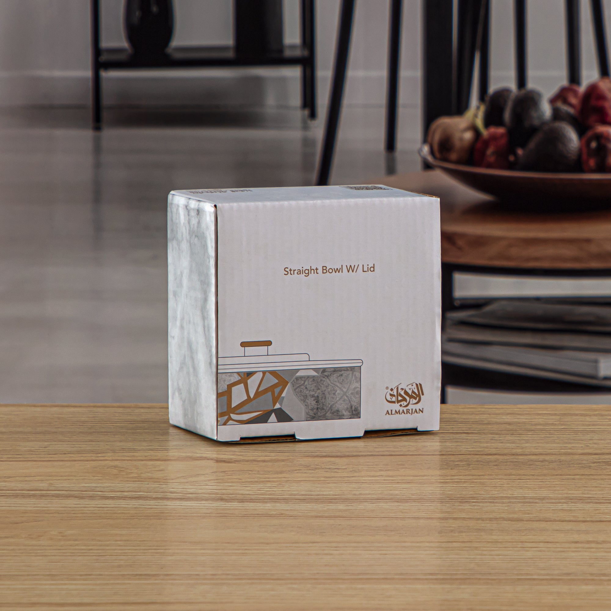 وعاء بورسلين من تشكيلة فنون بغطاء 11 سم - 1235