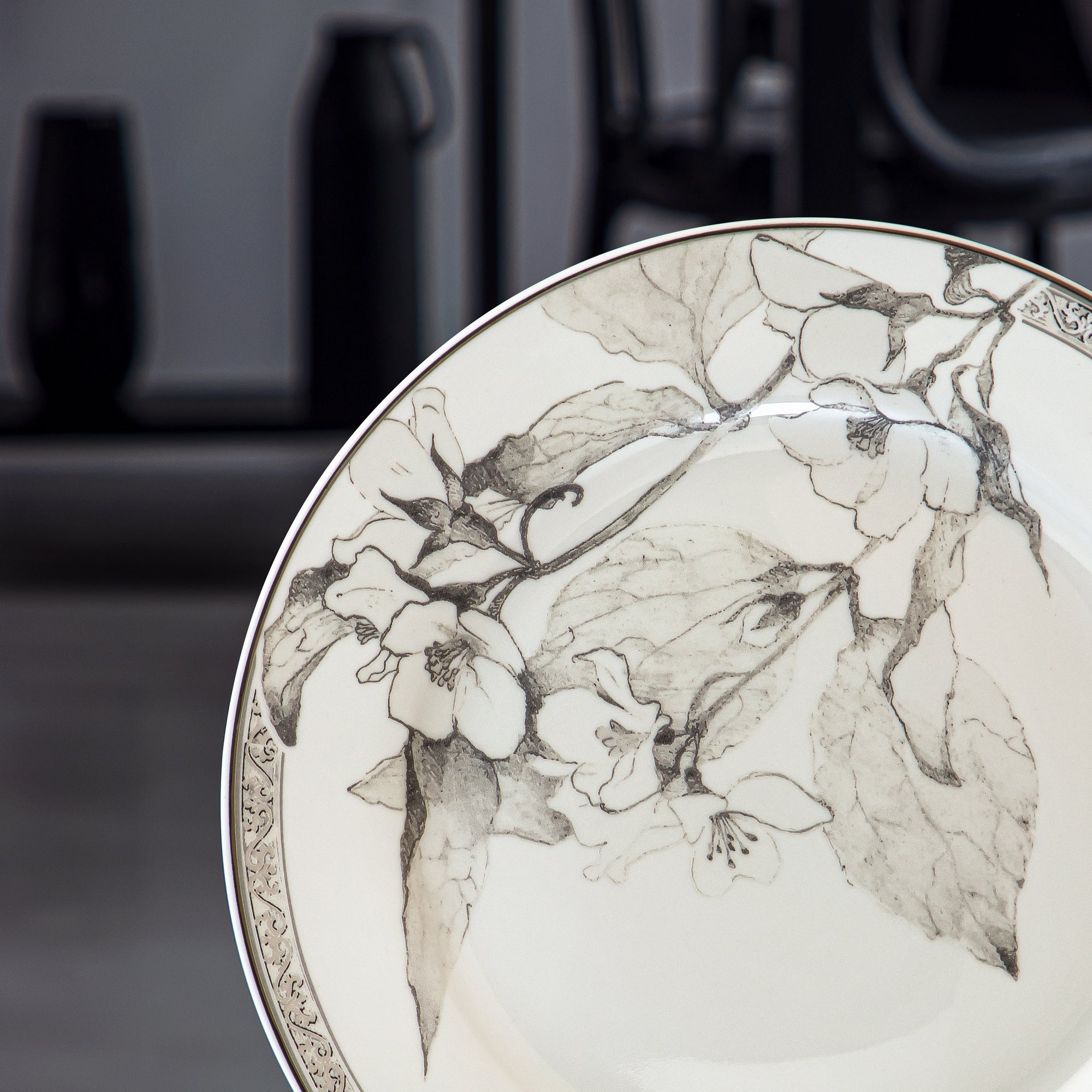 طقم اطباق حلى بورسلين من المرجان 7.5 إنش 6 قطع - 8588