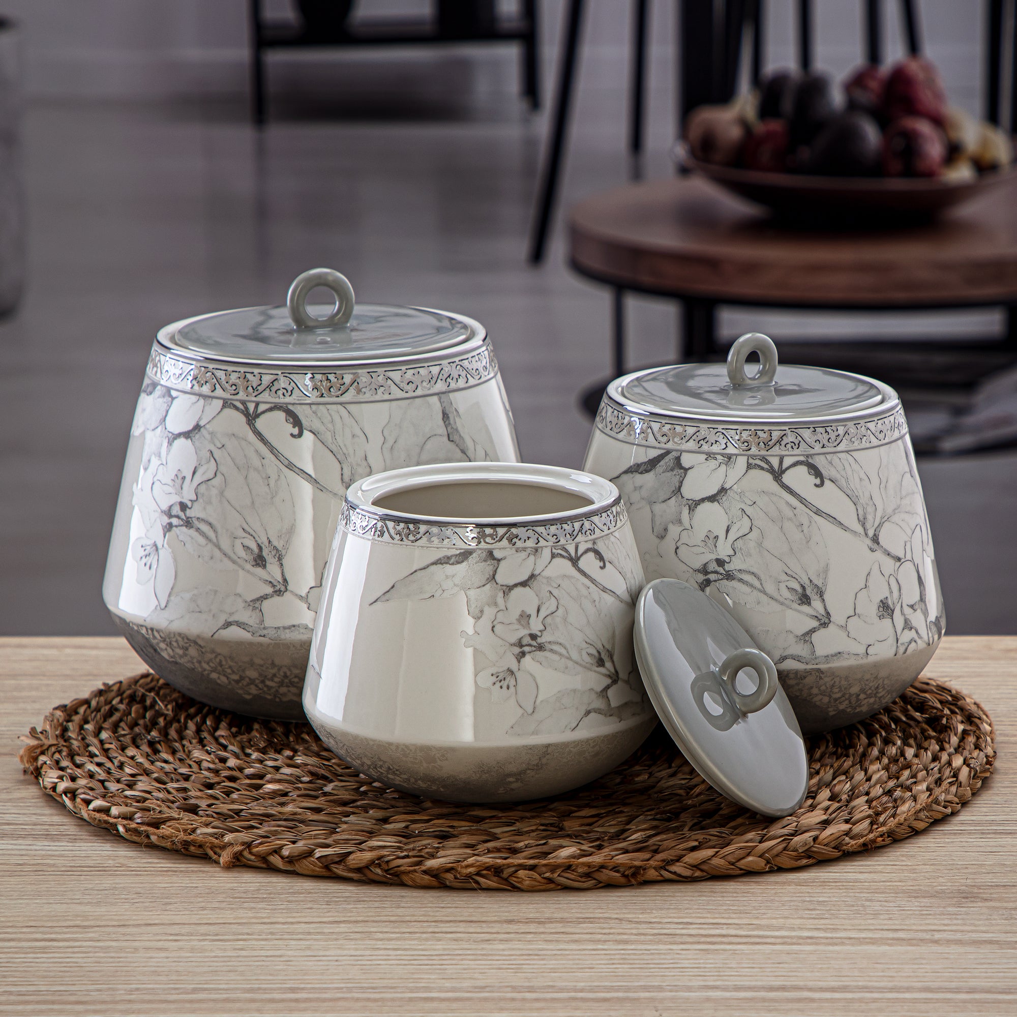 برطمان كوكيز بورسلين من المرجان 1200 مل - 8588