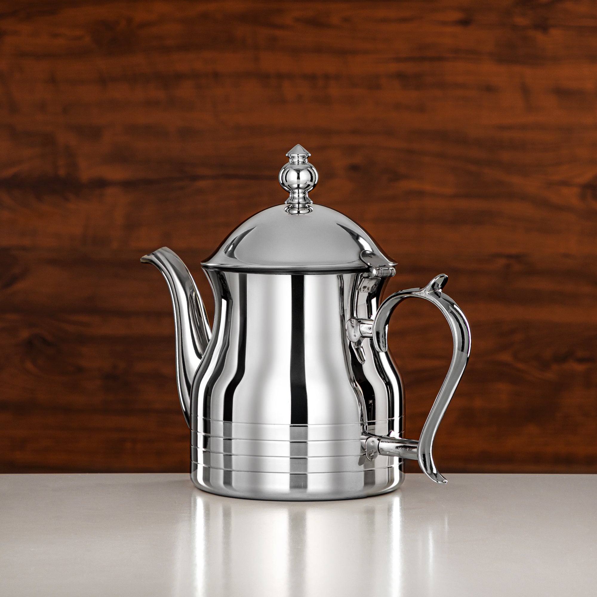 Almarjan Teapot 35oz Silver – Elegance