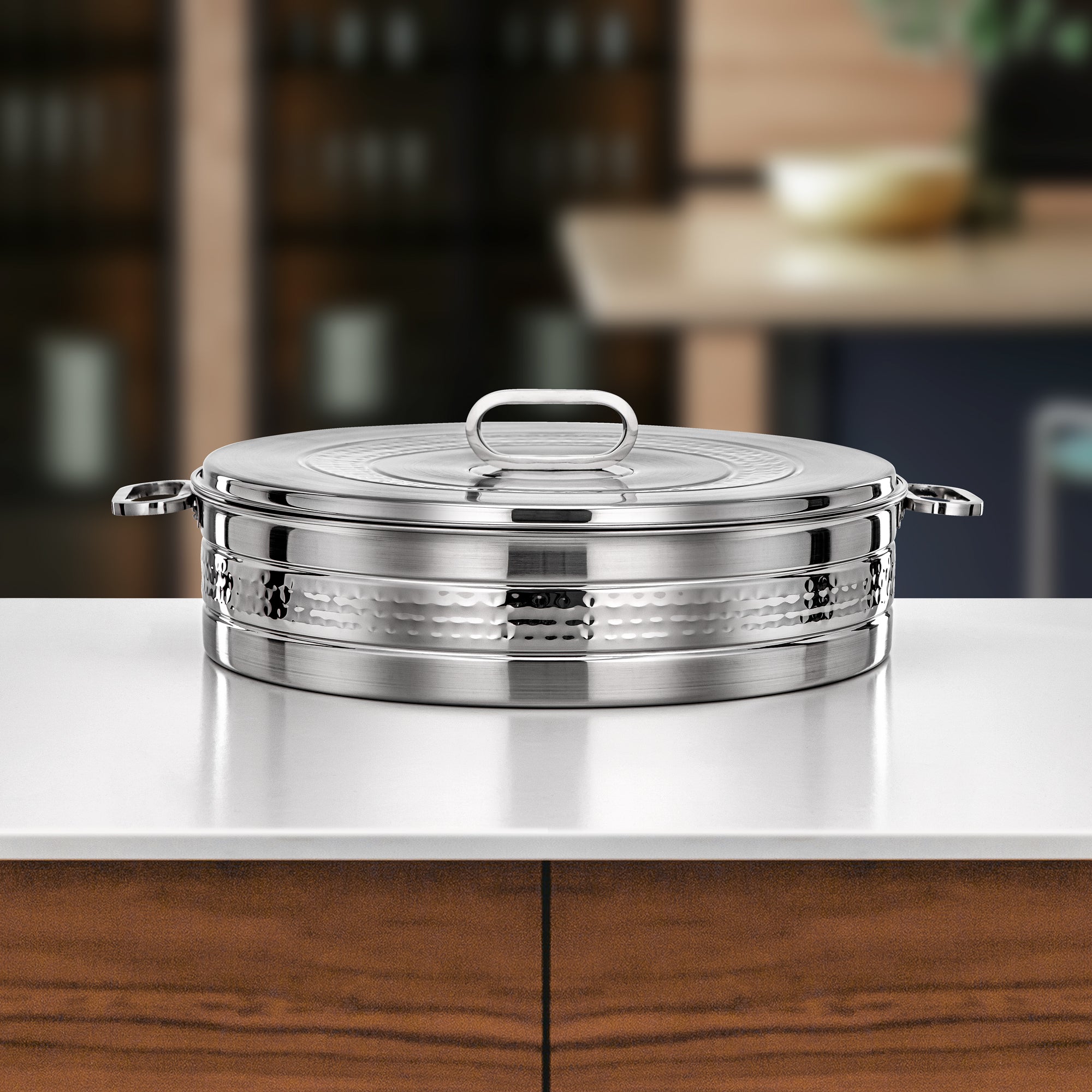 Almarjan Diana Hot Pot 40cm Silver