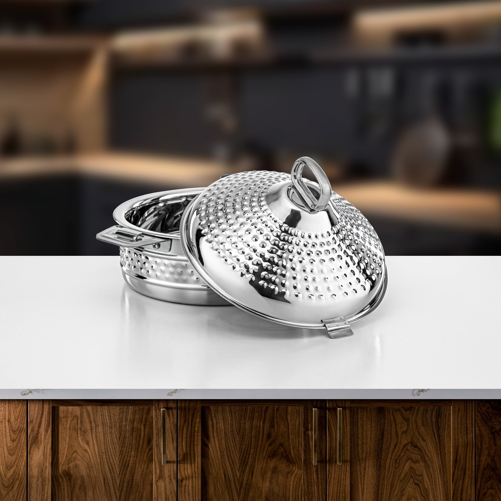 Almarjan Hot Pot Stainless Steel 25cm Silver – Abeer