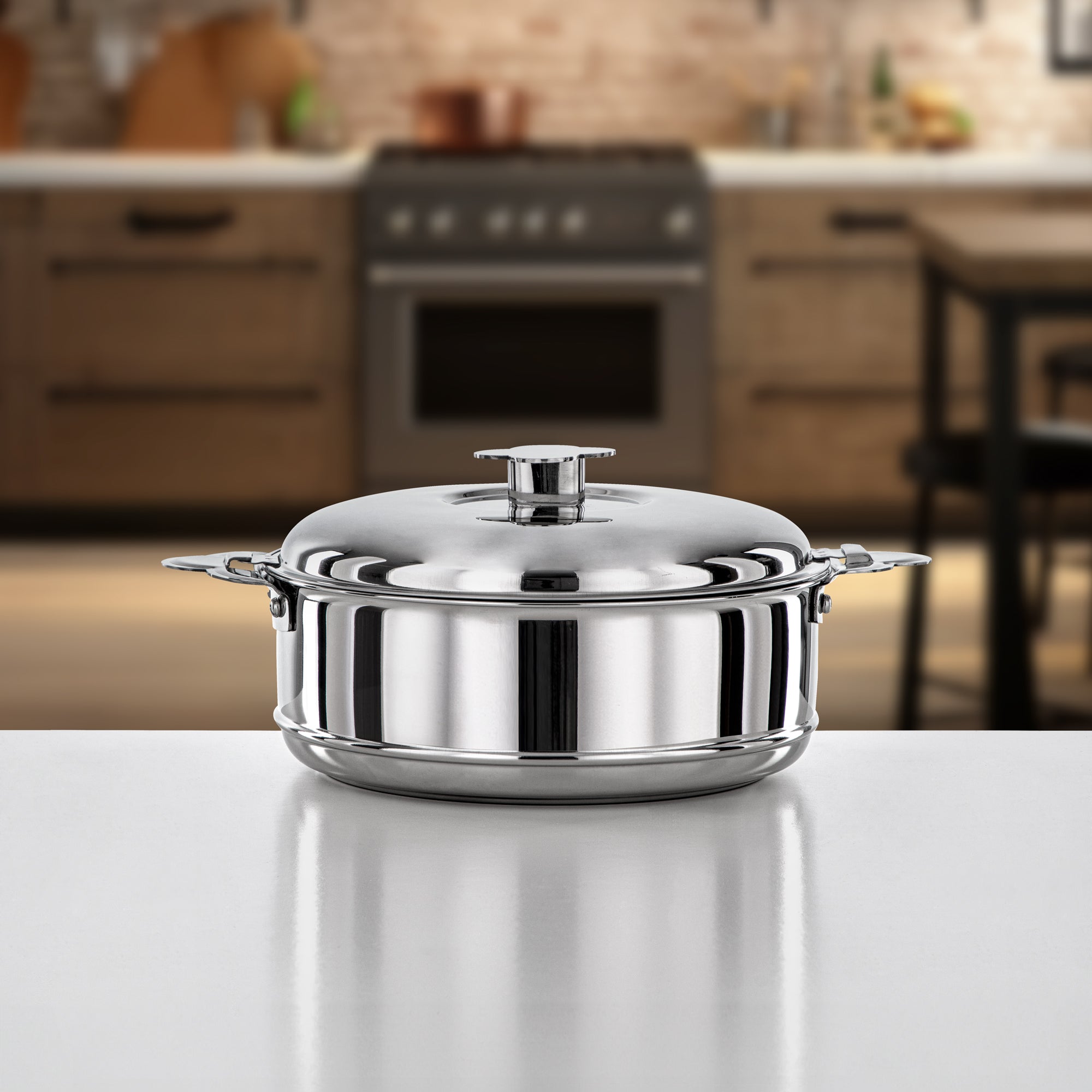 طقم حرارات المرجان ستانلس ستيل فضي 1000/2500/3500/5000ML ٤ قطع (H25P1-SET) – مجموعة VIDA لجمعات رمضان