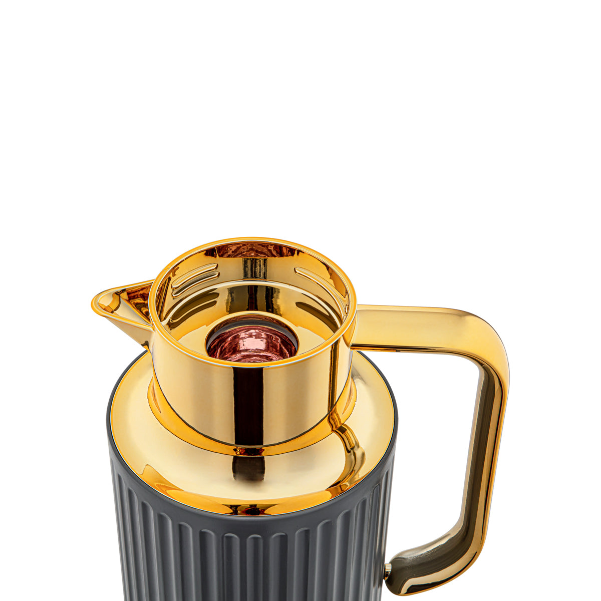 Almarjan 1.6 Liter Vacuum Flask Matt Grey & Gold - 2C122-160 MG/G