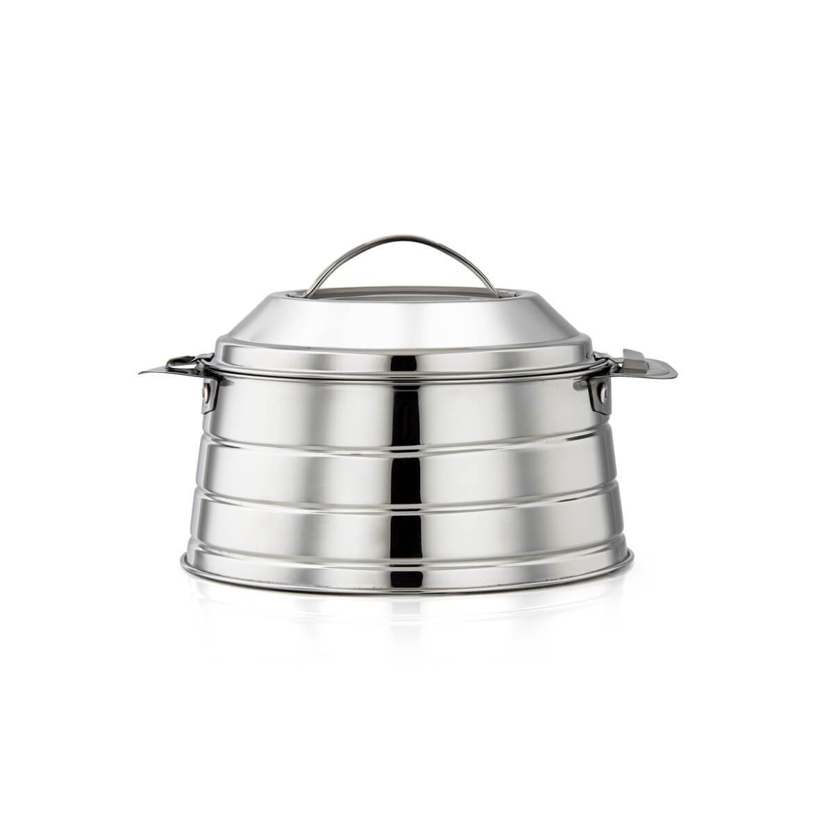 Shop Online Almarjan 4 Pieces Mini Ahram Collection Stainless Steel Hot Pot Silver - sts0292600 at almarjanstore.com