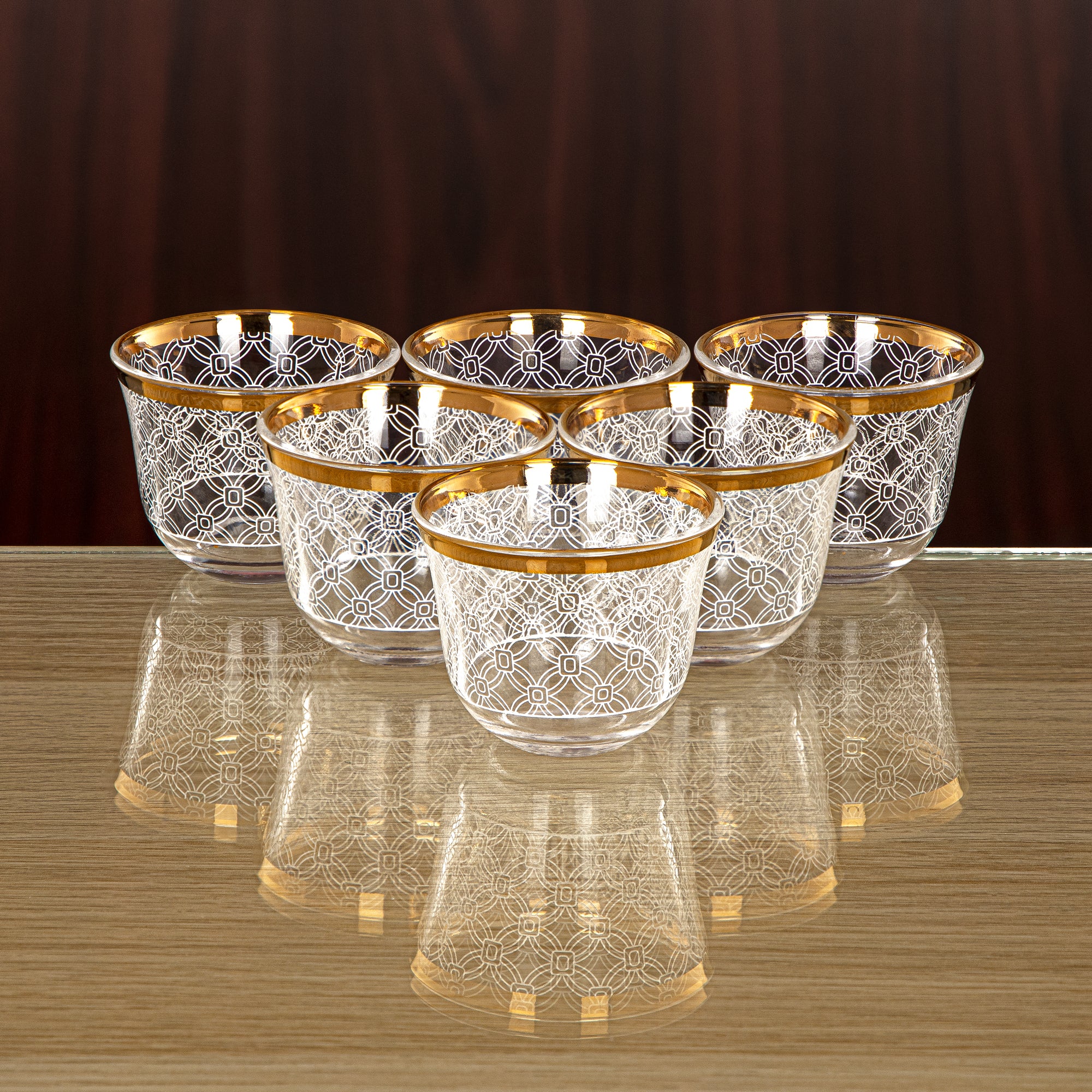 Almarjan 50 ML Glass Cawa Cup - 1013B-SFY