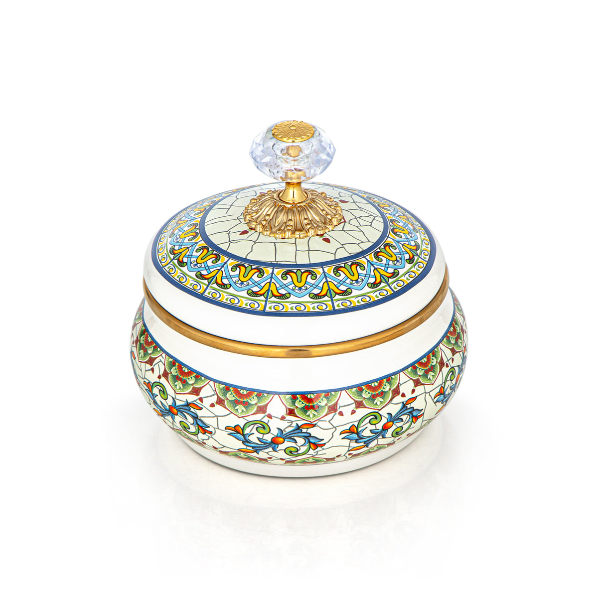 Almarjan 14 CM Tohfa Collection Enamel Sugar Bowl - 287421122