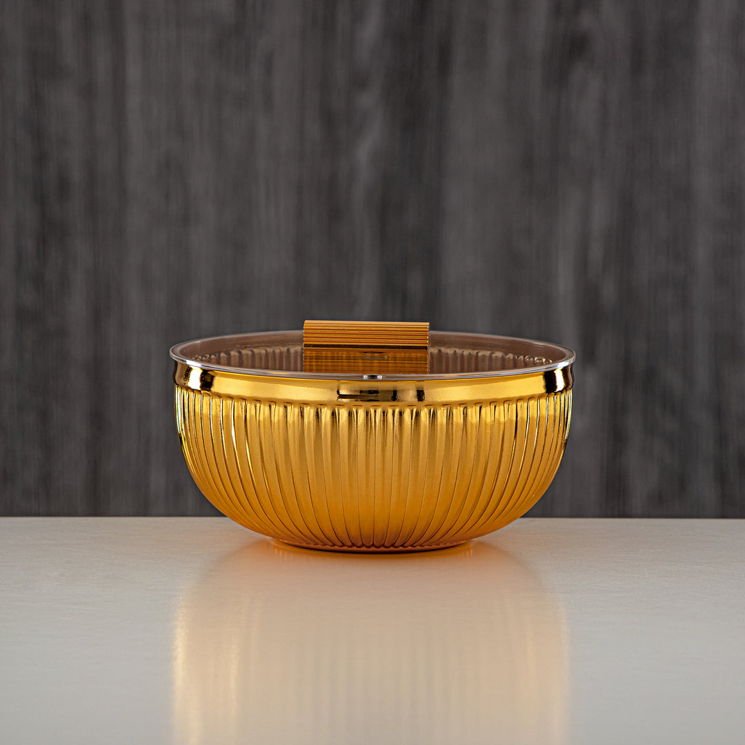 Almarjan Date Bowl Golden 13CM (326L-FG) - Serving Dates, Halwa, Ramadan & Eid