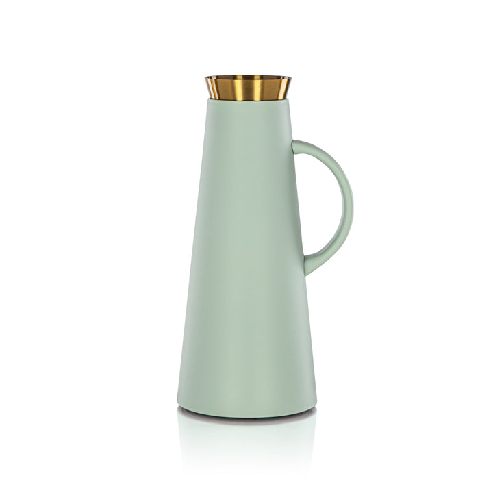 Almarjan 1 Liter Vacuum Flask Green & Gold - 75410-SAG