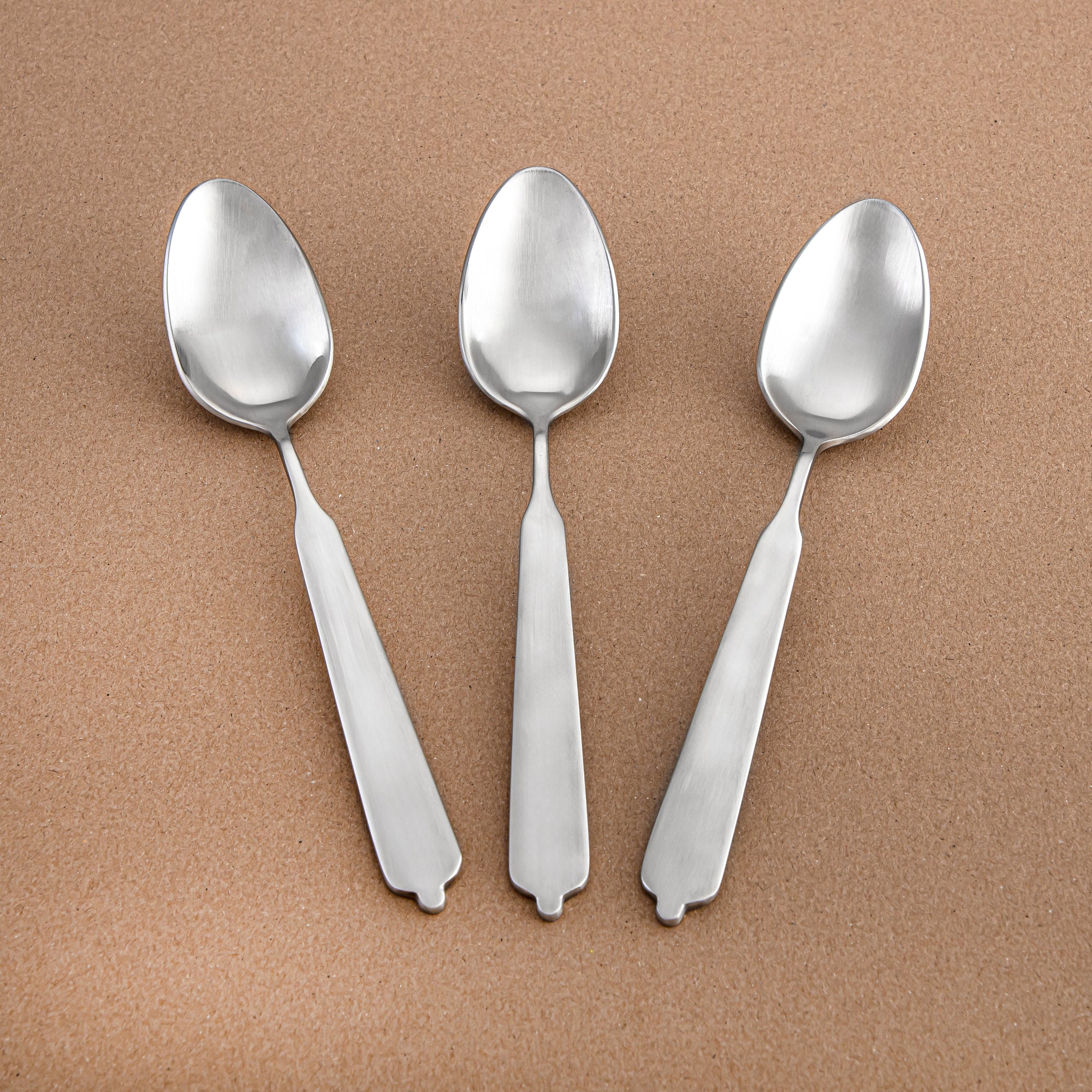 Almarjan 3-Piece Stainless Steel Dinner Spoon Set – Matt Finish, Silver CUT1620032