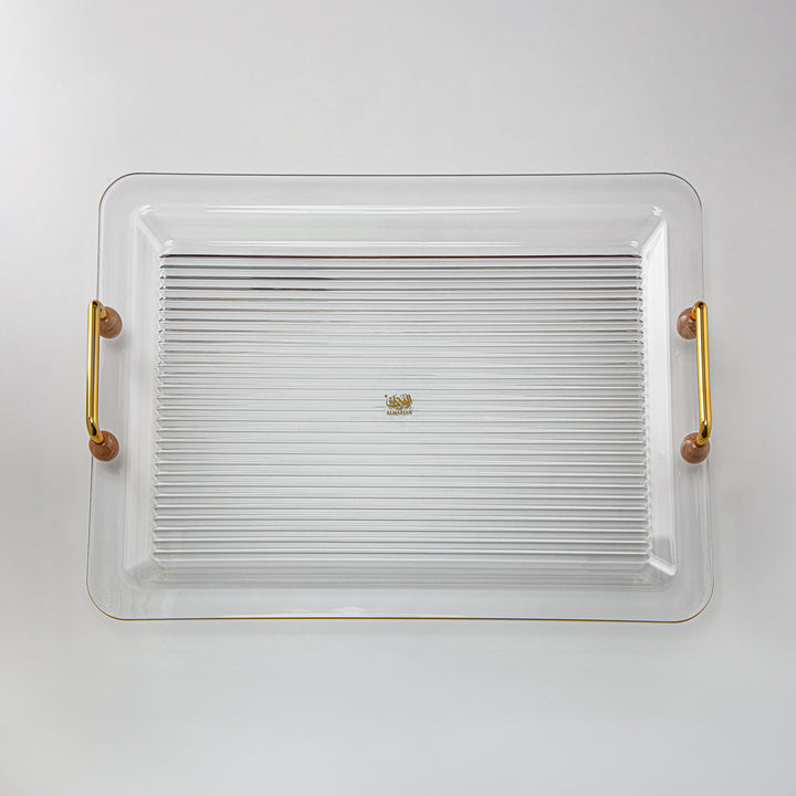 Almarjan 55 CM Rectangle Acrylic Tray - FB03-550 PBG/G