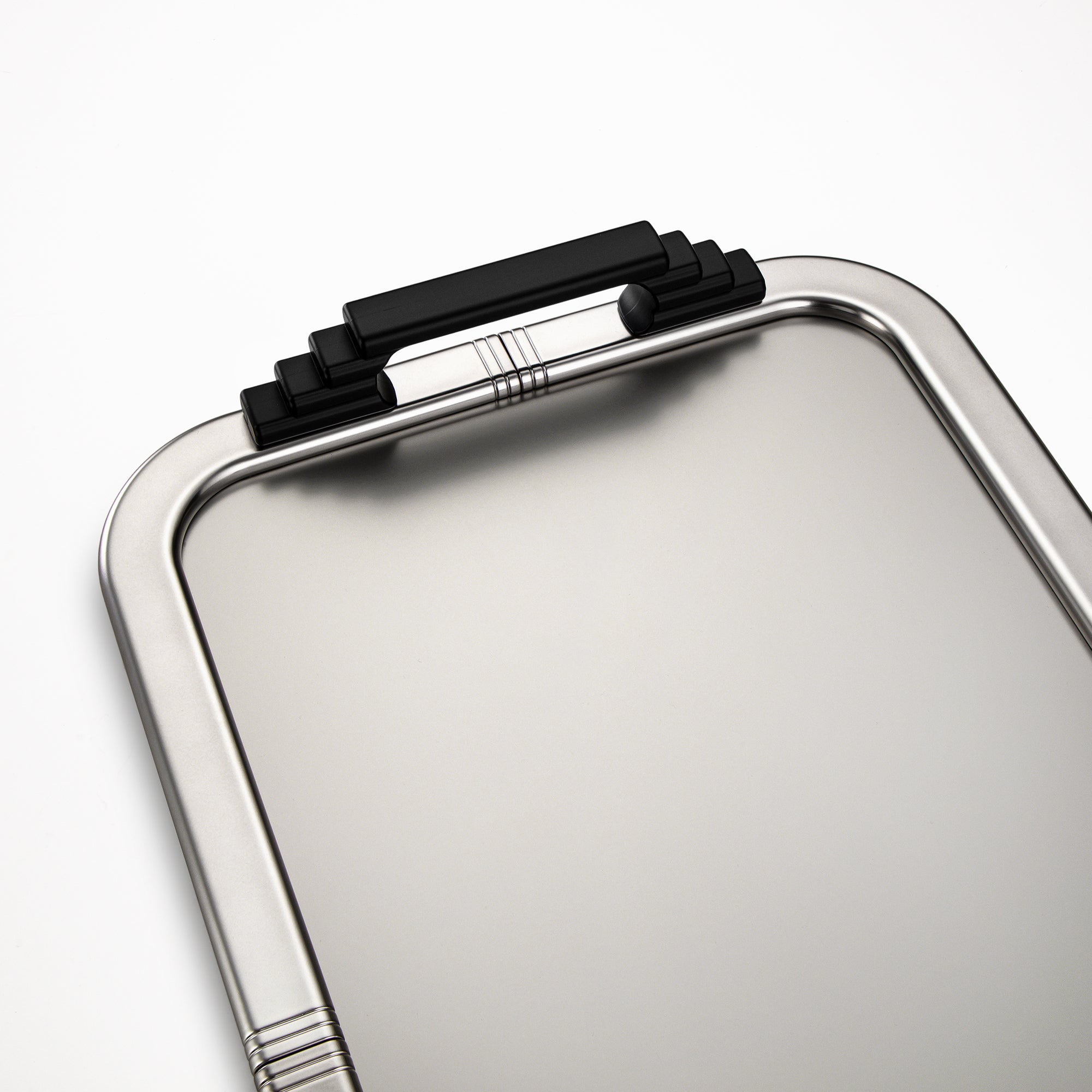 Almarjan Serving Tray 50 cm Nickel & Black