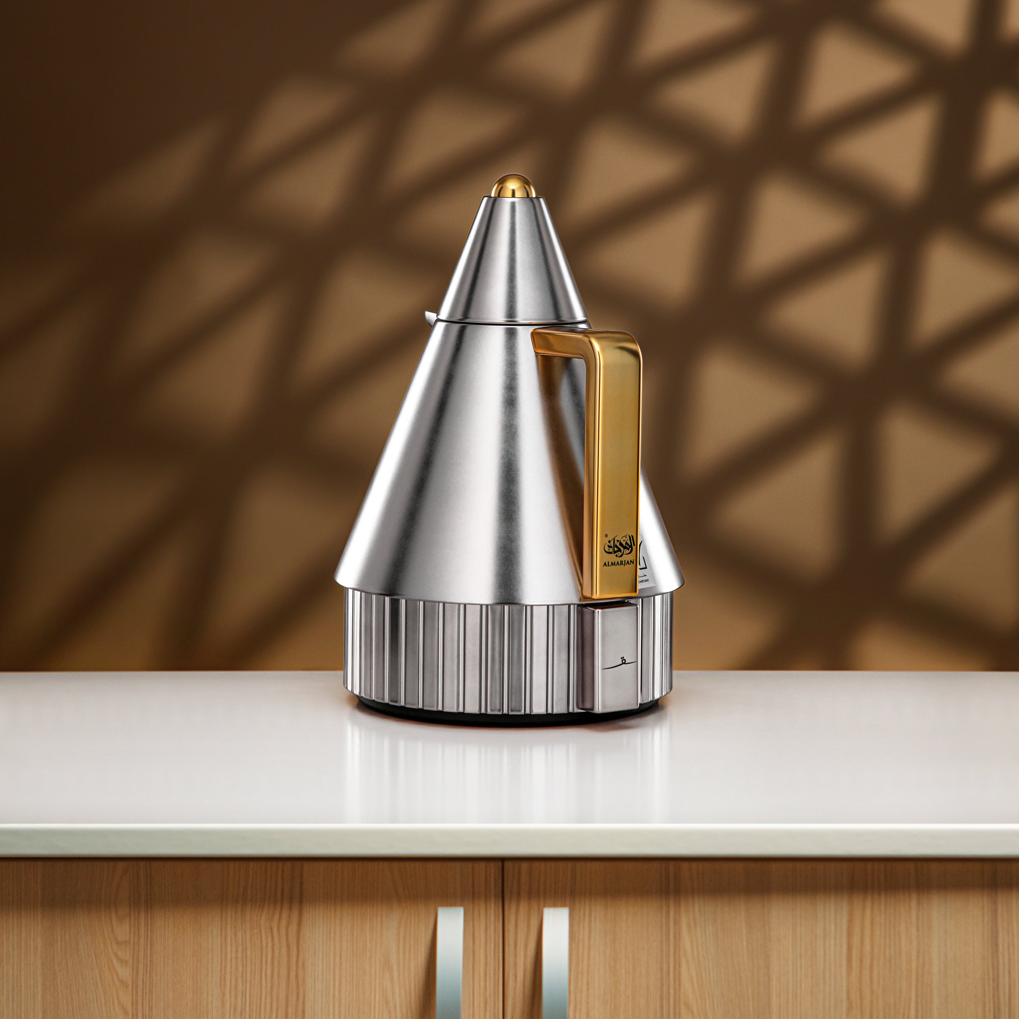 طقم ترامس المرجان 1 لتر + 1 لتر نيكل غير لامع وذهب غير لامع