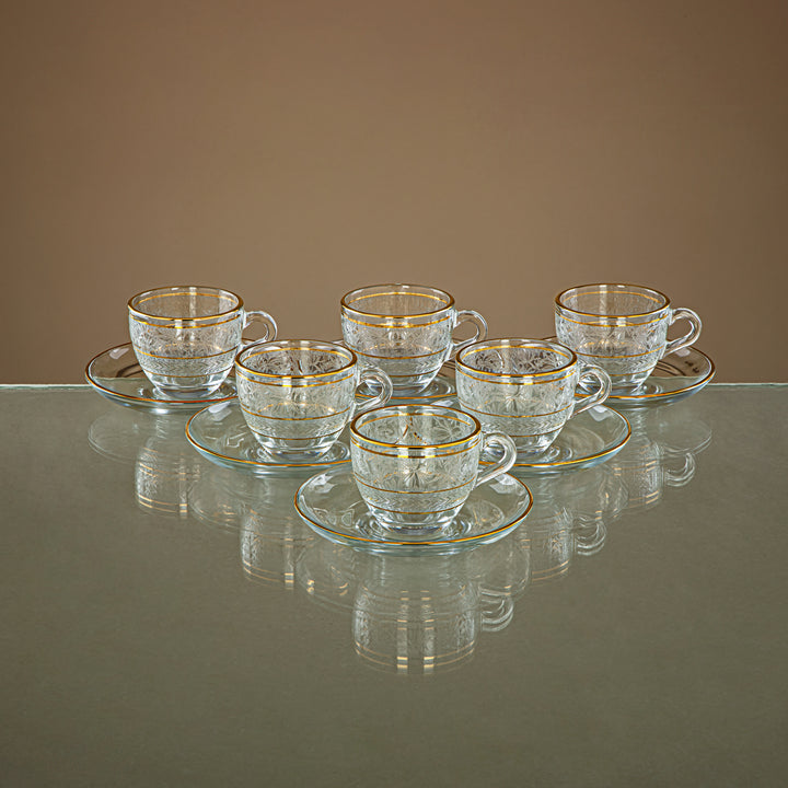 Combi 6 Pieces Glass Espresso Cup Set - G1056AZ-35/ED