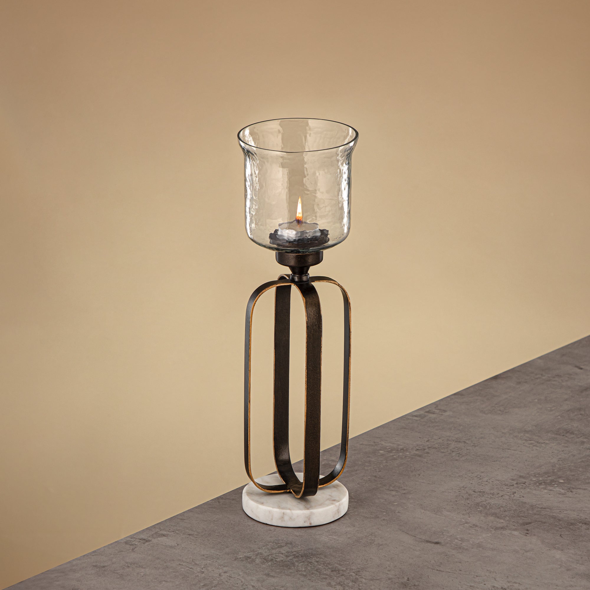 حامل شموع المرجان 37 سم برونزي داكن