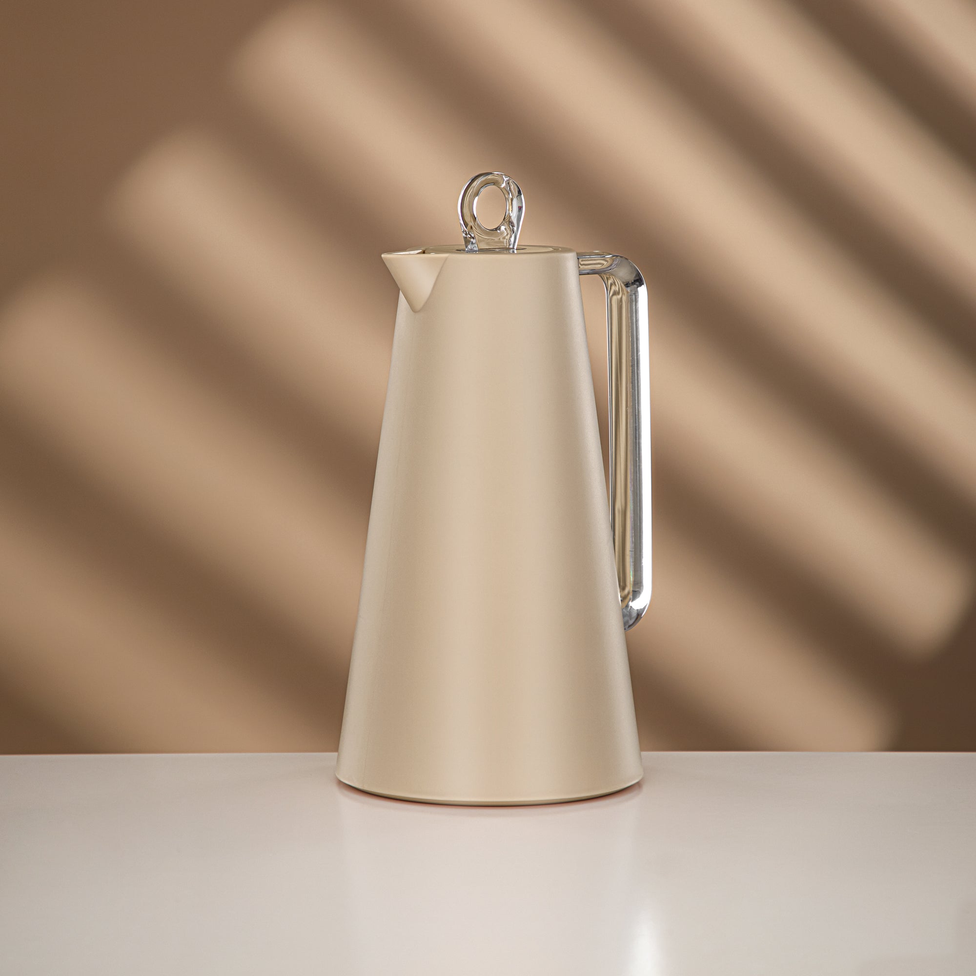 Almarjan Vacuum Flask Set Beige & Transparent