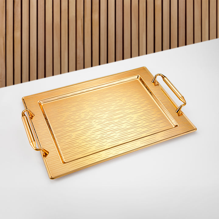 Almarjan 48 CM Serving Tray Gold - HT2308011