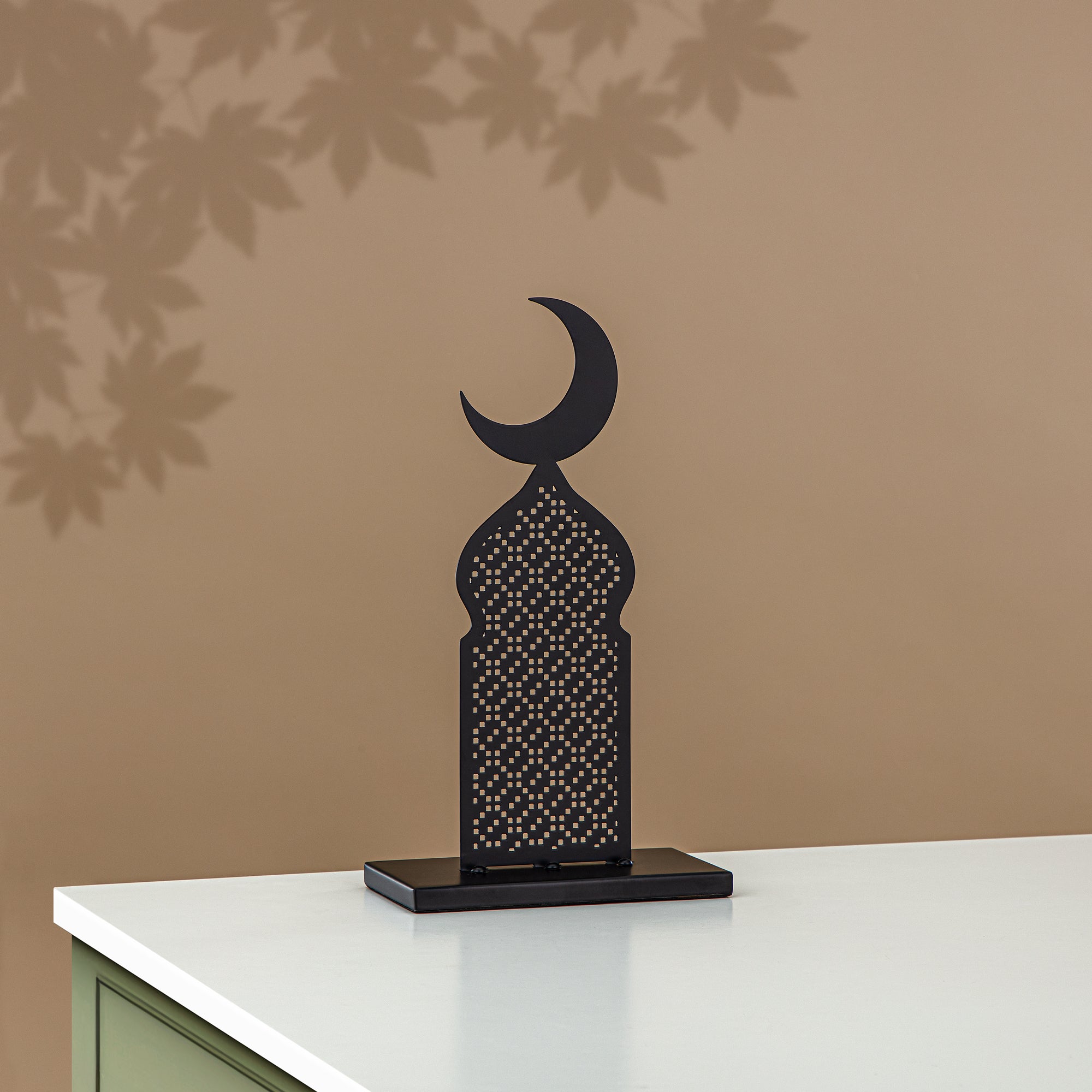 زينة طاولة القمر المرجان، أسود (MD-3032 B) - زينة رمضان