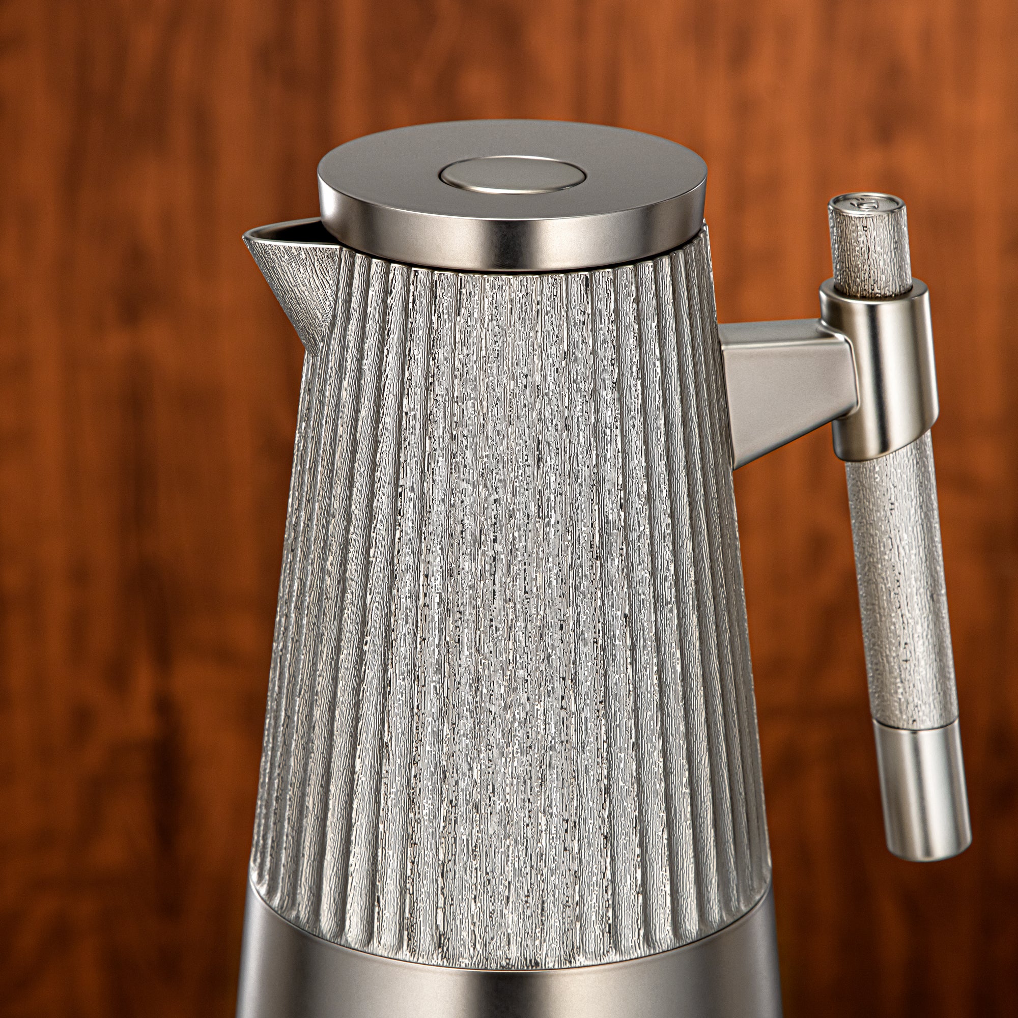 Almarjan Vacuum Flask Set 1L + 1L Matt Nickel