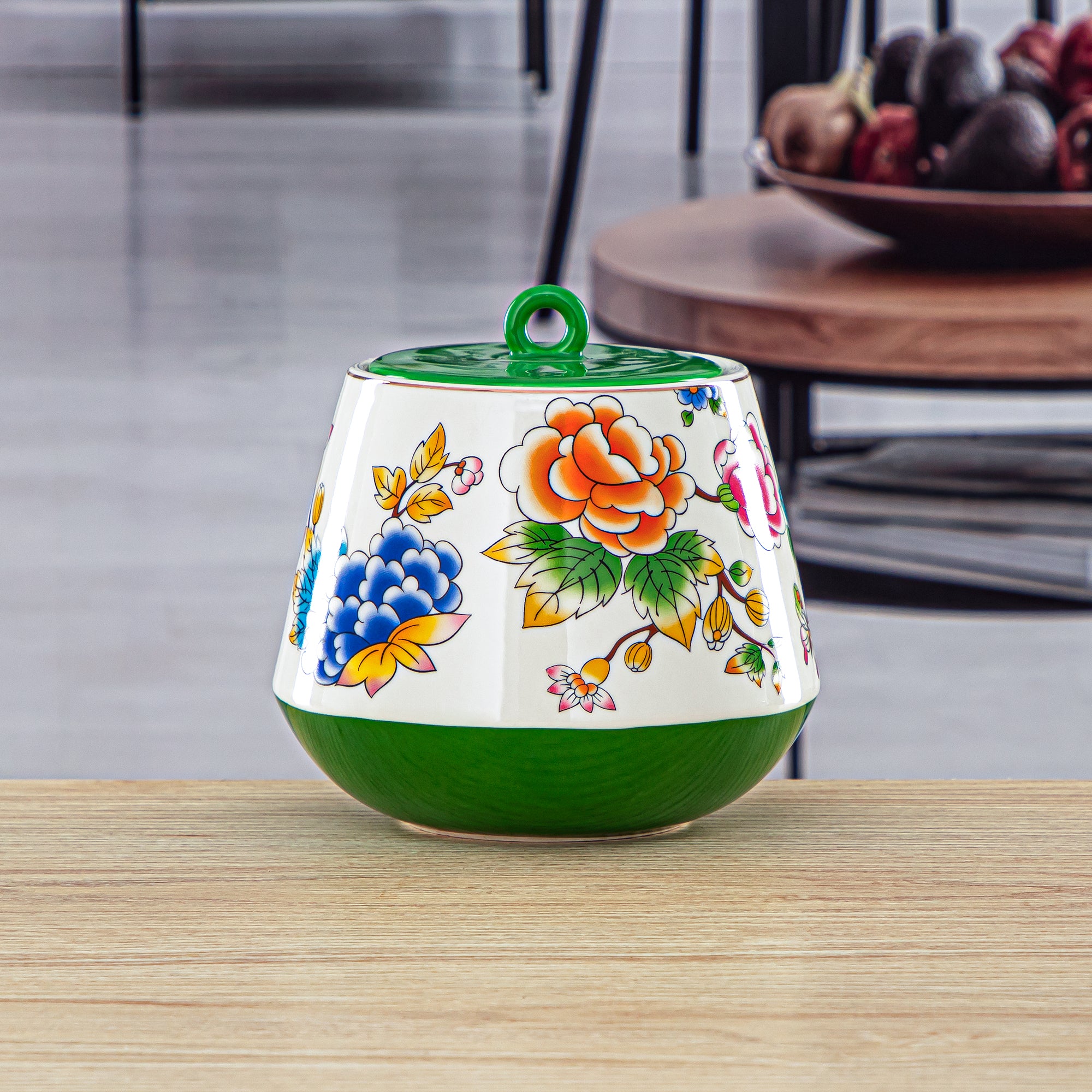 Almarjan 1200 ML Fonon Collection Porcelain Cookie Jar - 2070