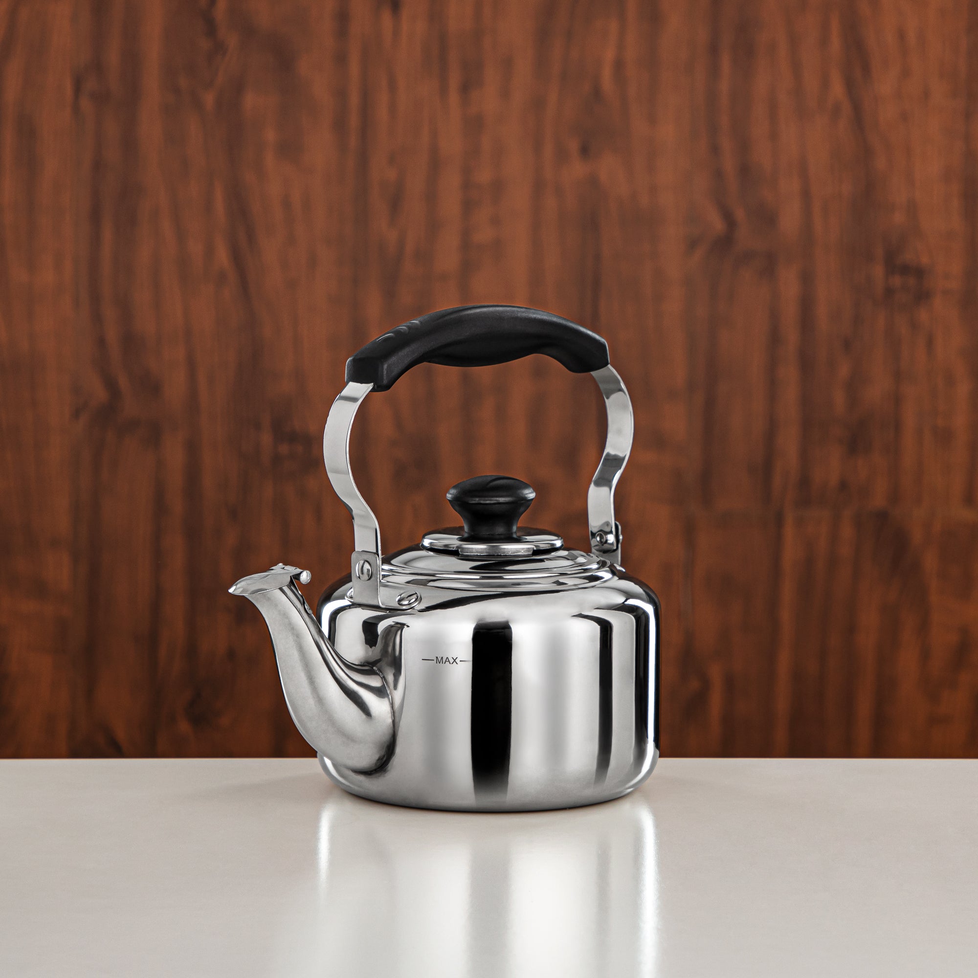 Almarjan 1 Liter Stainless Steel Whistling Kettle Silver SB980110