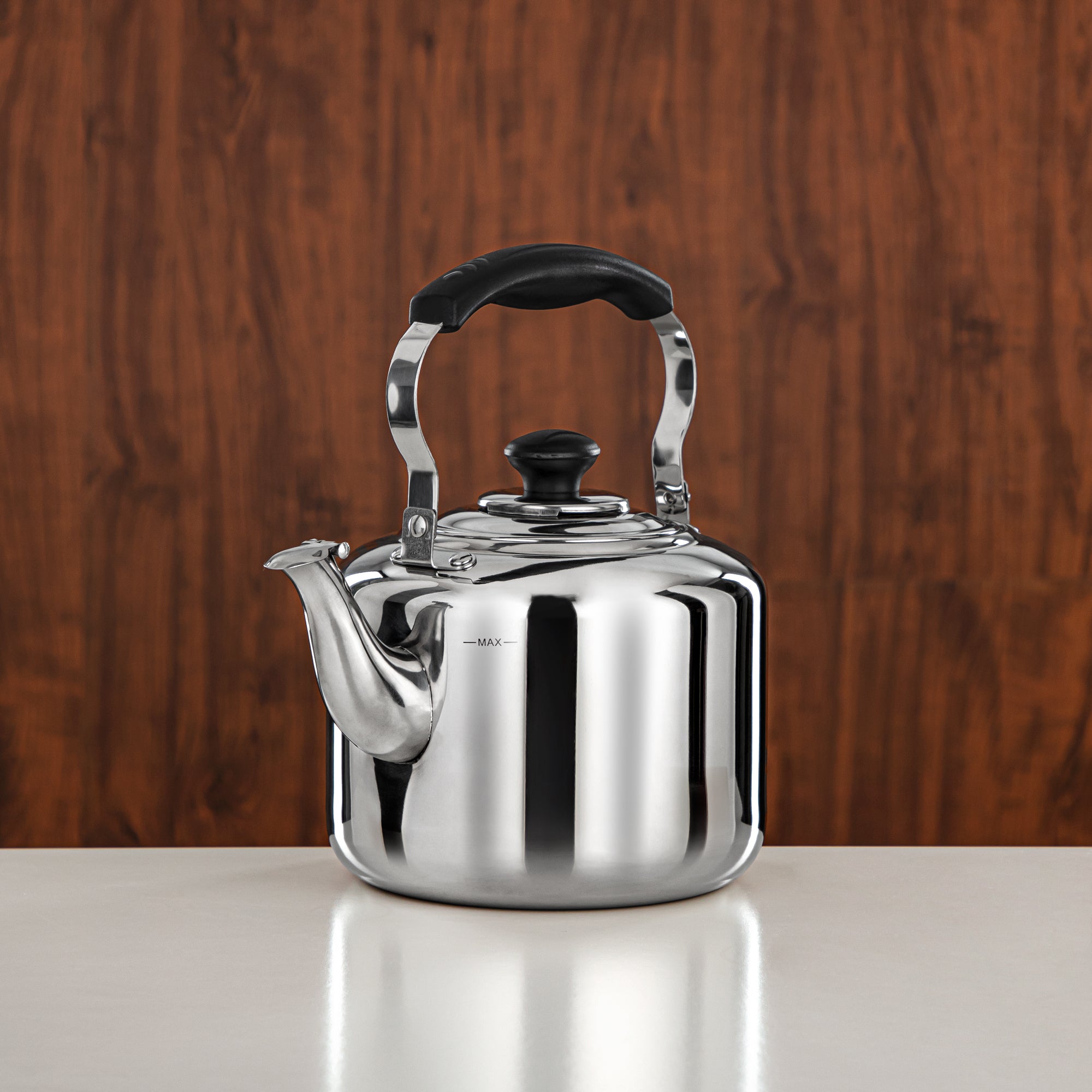 Almarjan 2.5 Liter Stainless Steel Whistling Kettle Silver SB980125