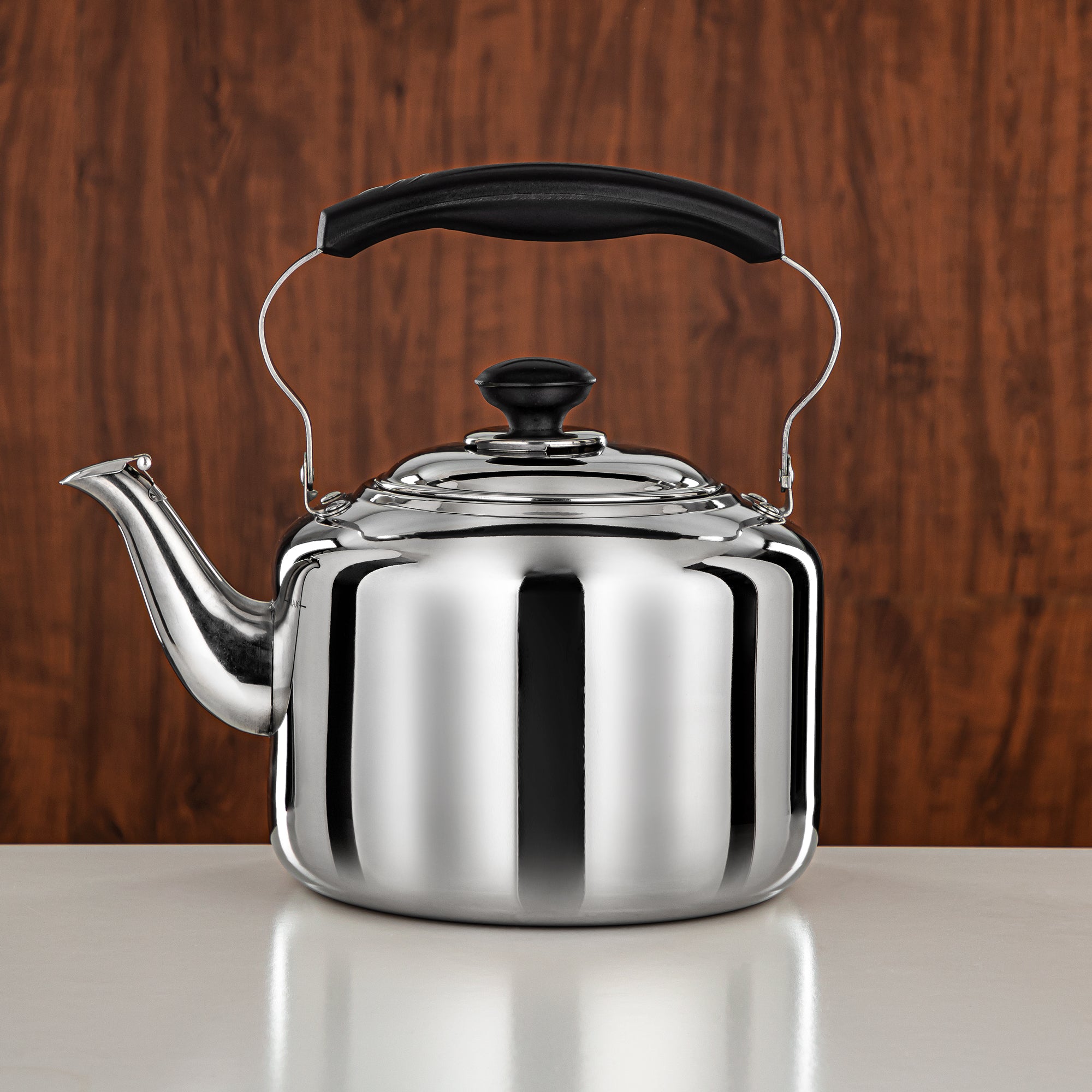 Almarjan 5 Liter Stainless Steel Whistling Kettle Silver SB980150