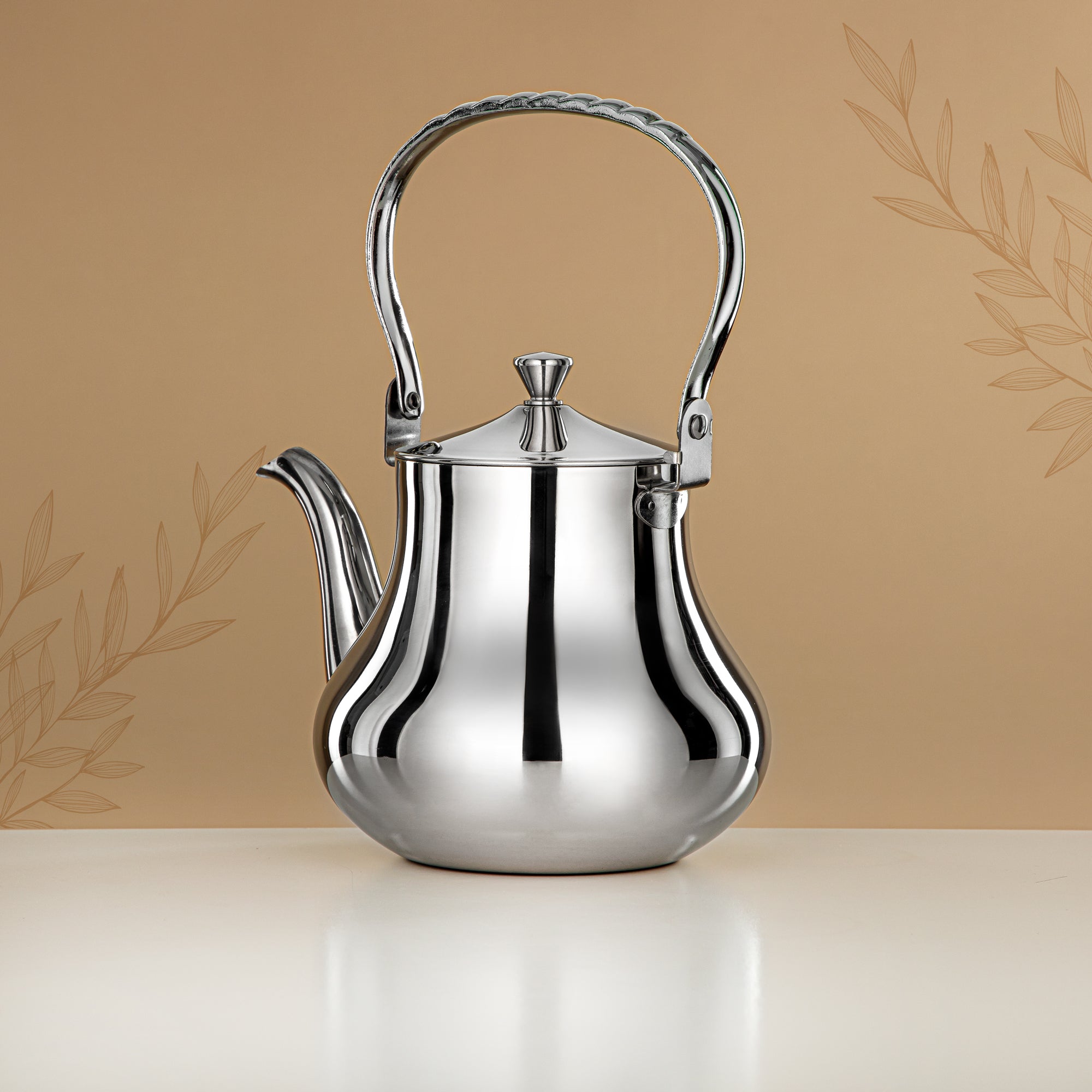 Almarjan Tea Kettle 1.5L Silver – Elegance