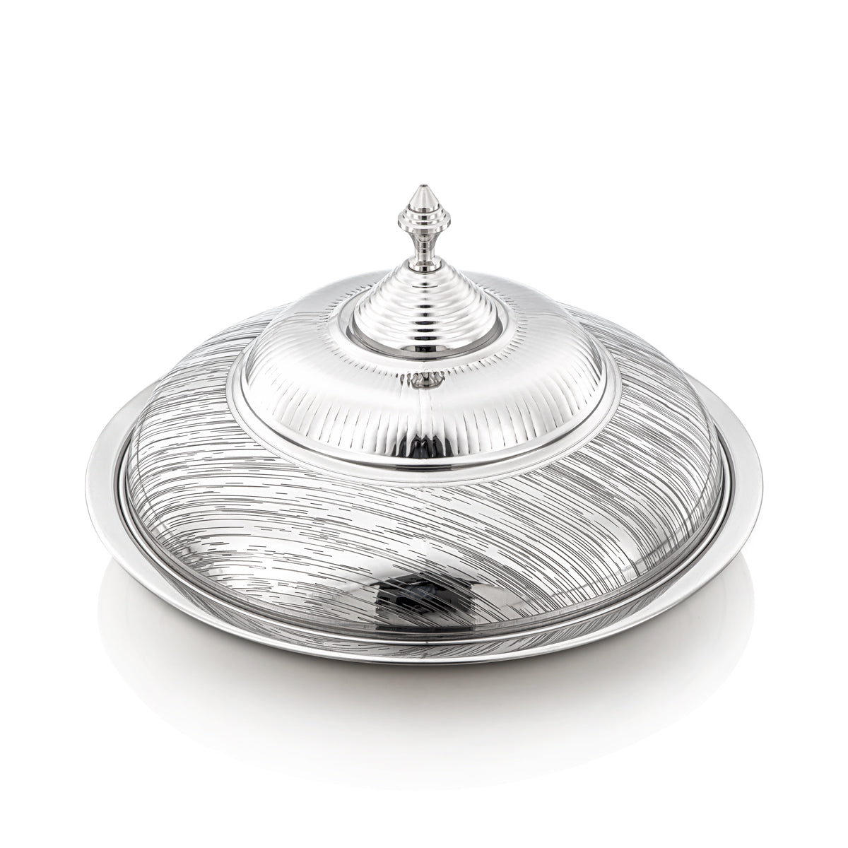 Almarjan 45 CM Tahani Collection Stainless Steel Koozy Tray - H23E24