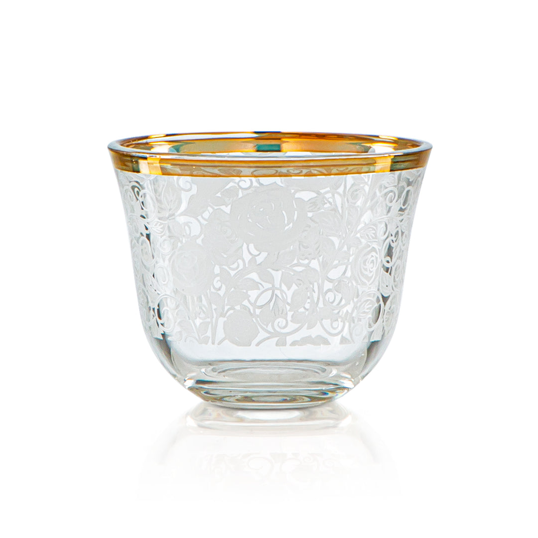 Almarjan 50 ML Glass Cawa Cup - 1013B-WRT