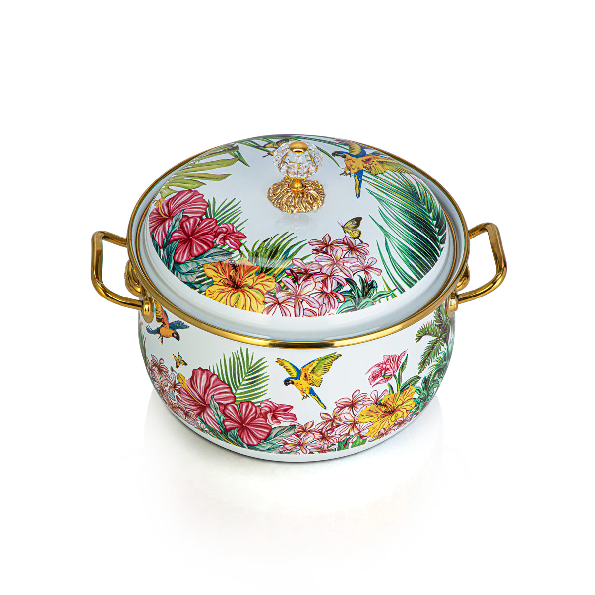 Almarjan 22 CM Tohfa Collection Enamel Cooking Pot - 287421071