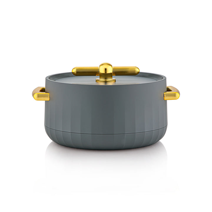 Forever Gold 3 Pieces Plastic Hot Pot Matt Grey & Gold - EF-MEG/G