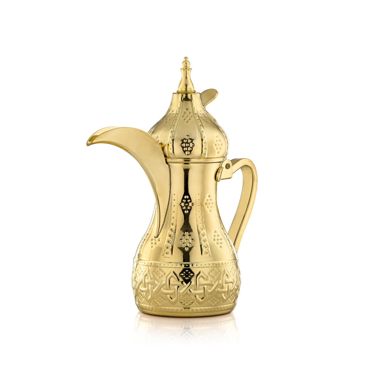 Almarjan 0.75 Liter Sahara Collection Stainless Steel Dallah Gold - STS0010976