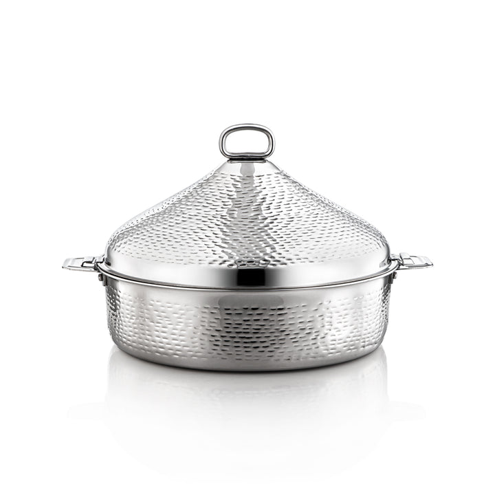 Almarjan 35 CM Abeer Collection Stainless Steel Hot Pot Silver - H21M53 Lock