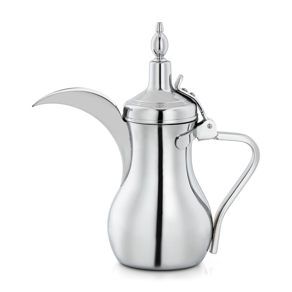 ALMARJAN 1 Liter Stainless Steel Dallah Silver K0874C32