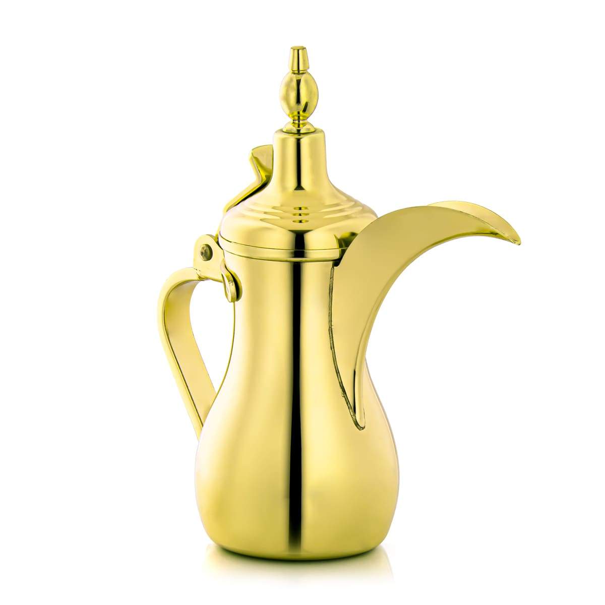 ALMARJAN 0.35 Liter Stainless Steel Dallah Gold K0874Y12