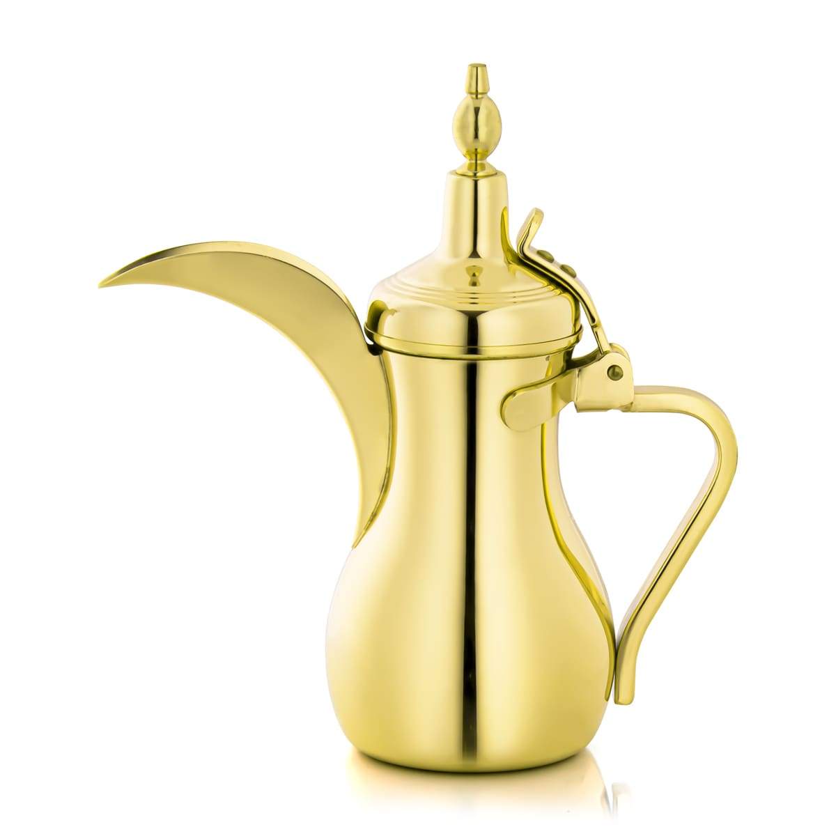 ALMARJAN 0.75 Liter Stainless Steel Dallah Gold K0874Y26