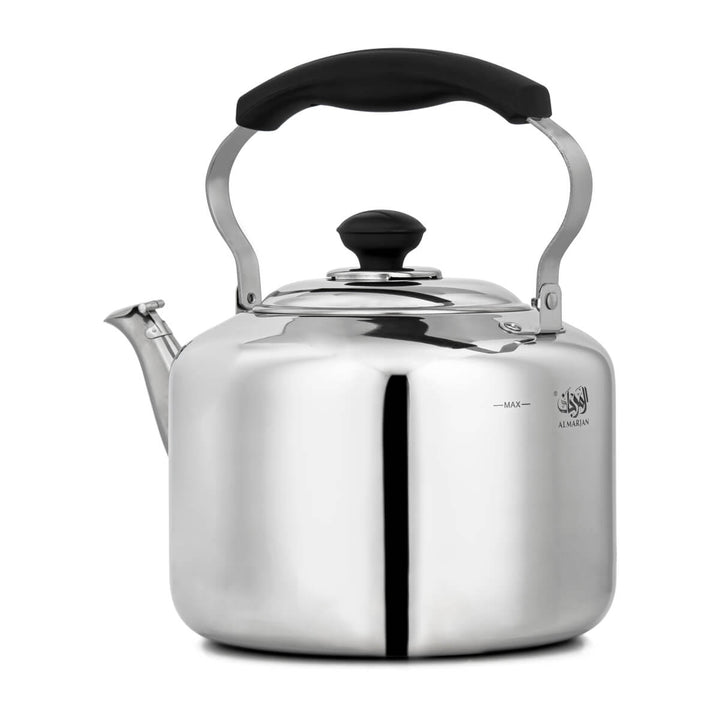 Shop Elegance Mohebbi 5 Liter Stainless Steel Whistling Kettle Silver at Almarjanstore.com - UAE