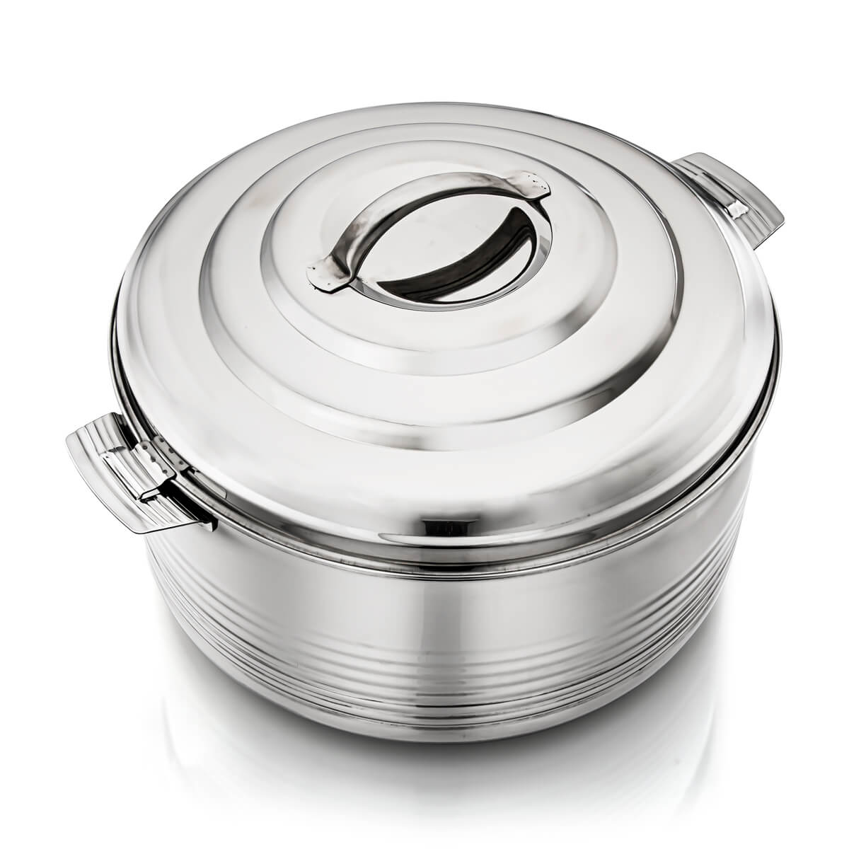 Almarjan 15 Liter Casa Collection Stainless Steel Hot Pot Silver- STS0290037